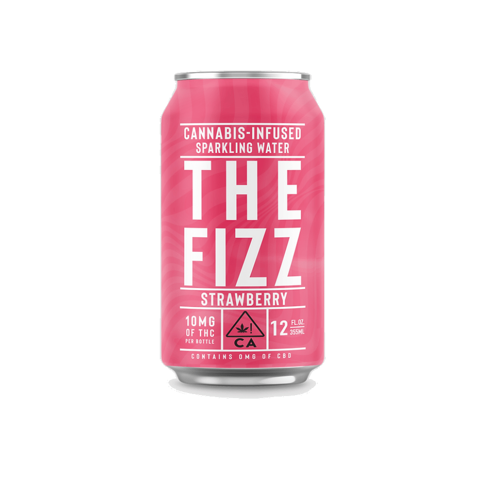 STRAWBERRY Sparkling Water 10mg Single Can - The Fizz -  - $4.90 - Edibles
