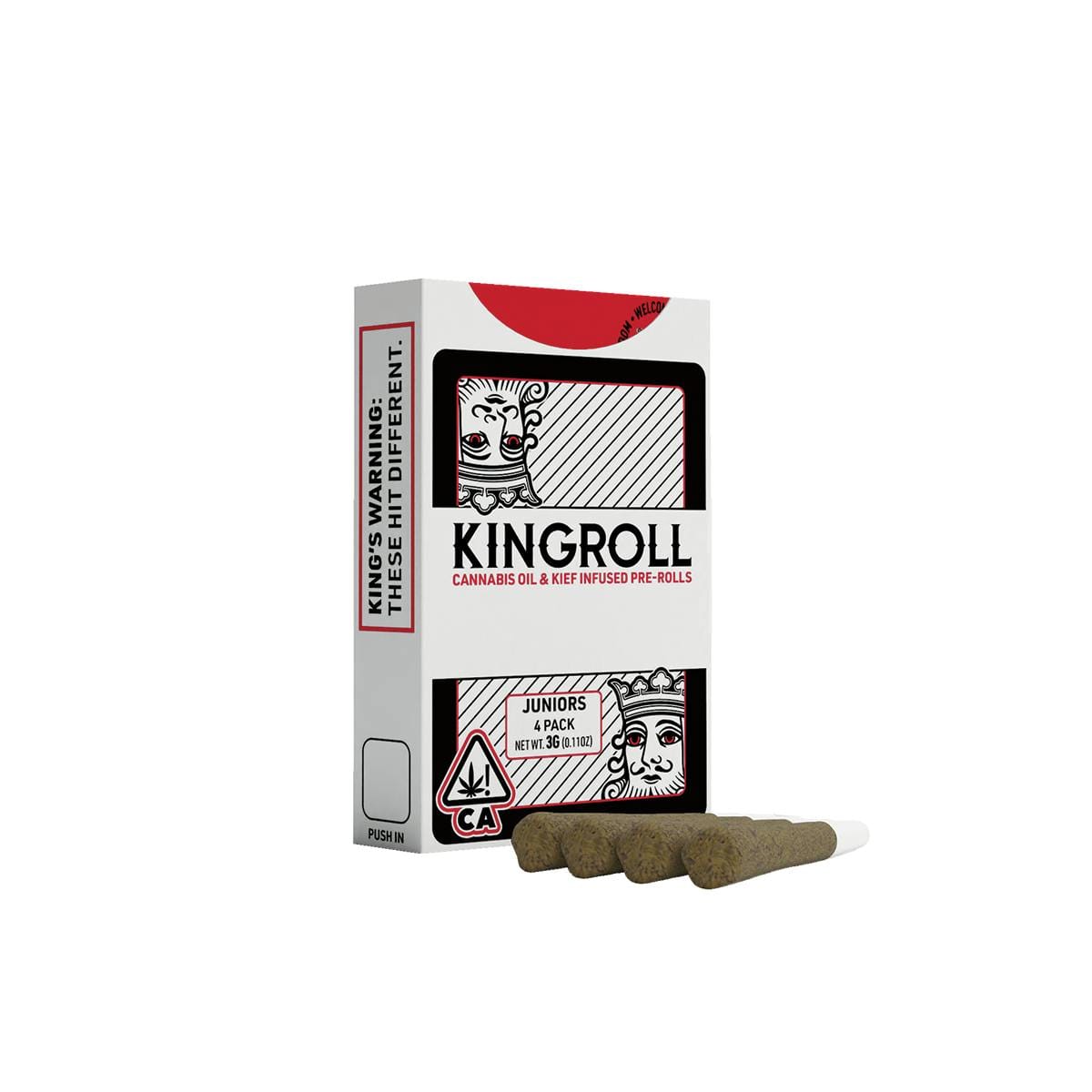 King-Roll JR's | Blue Lobster x Apples & Bananas Infused Pre Roll 4-Pack - 3g - KINGPEN -  - $29 - Infused Pre-Rolls