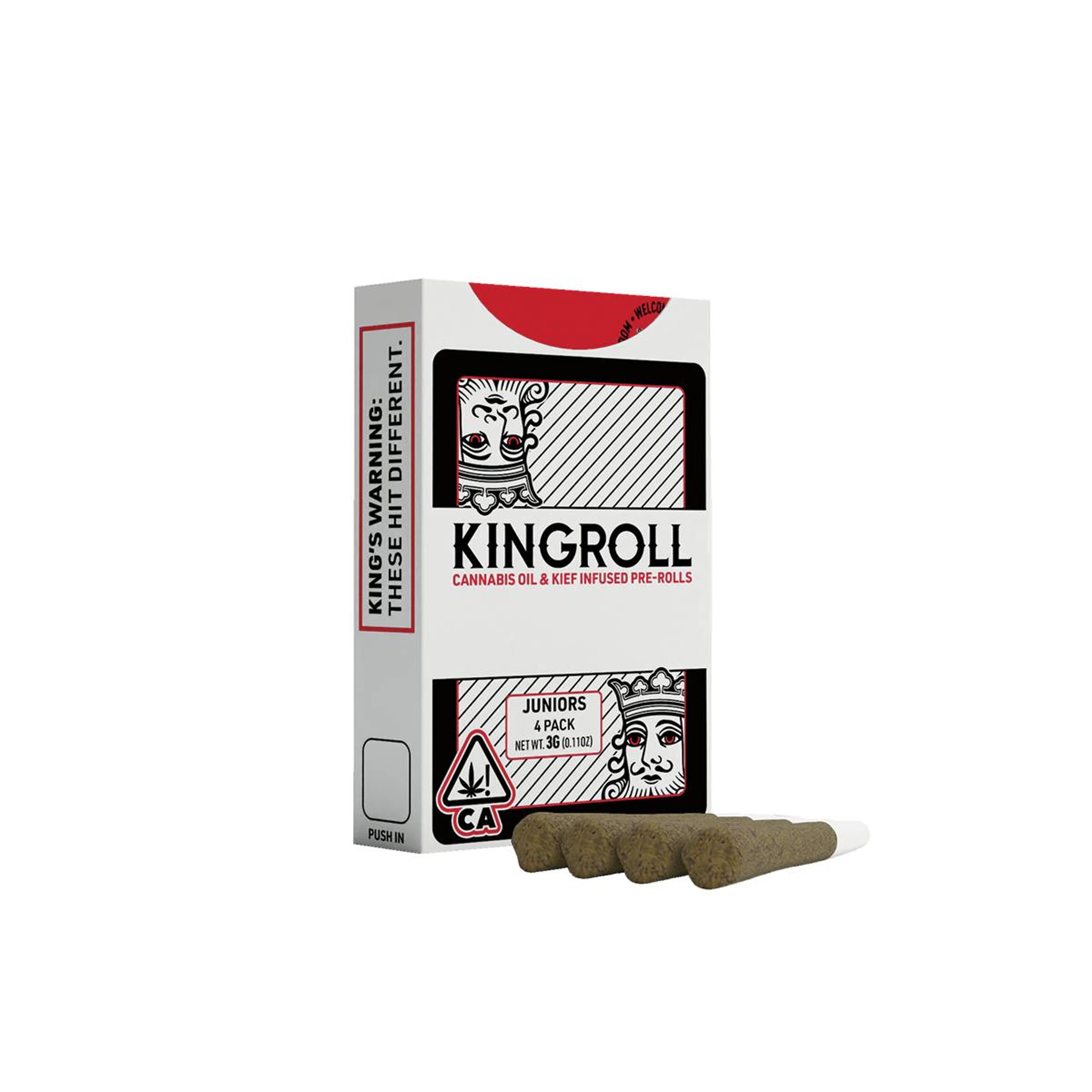 King-Roll JR's | Blue Lobster x Apples & Bananas Infused Pre Roll 4-Pack - 3g - KINGPEN - - $29 - Infused Pre-Rolls