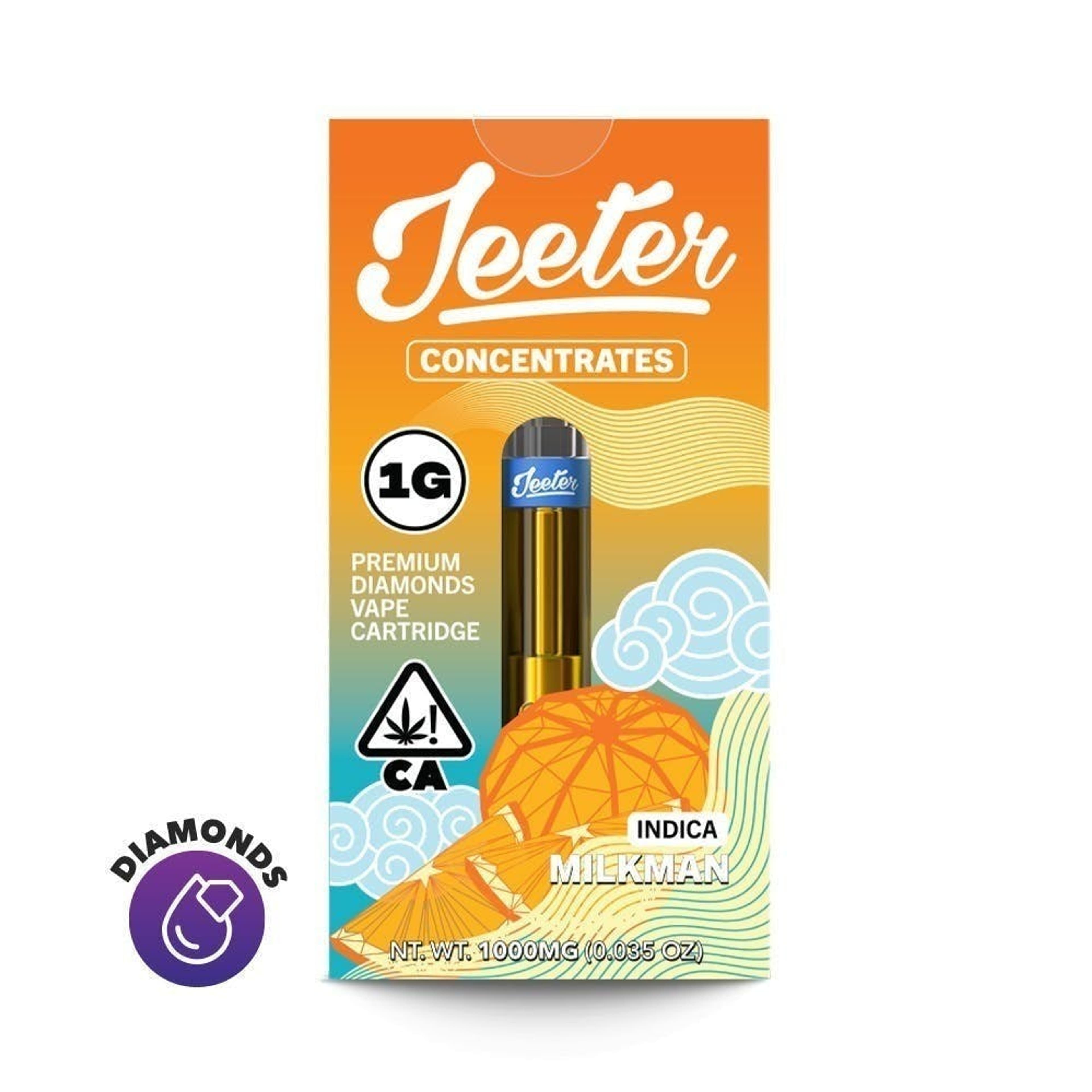 Jeeter: Milk Man (I) | Liquid Diamonds Cart - 1g - Jeeter - - $29 - Cartridges / Pens