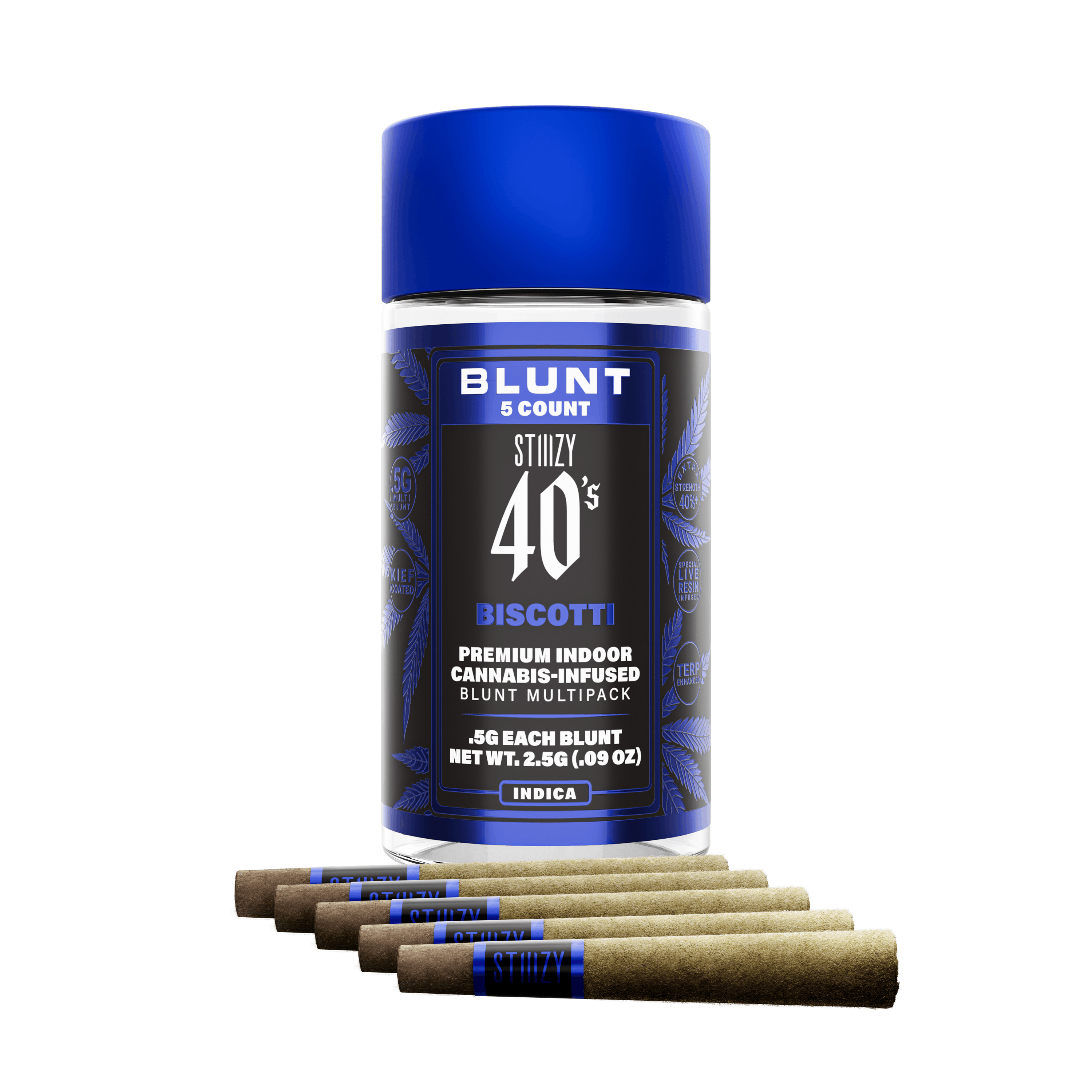 BISCOTTI 0.5G 5PK MINI BLUNTS - Stiiizy -  - $26.50 - Pre-Roll Infused