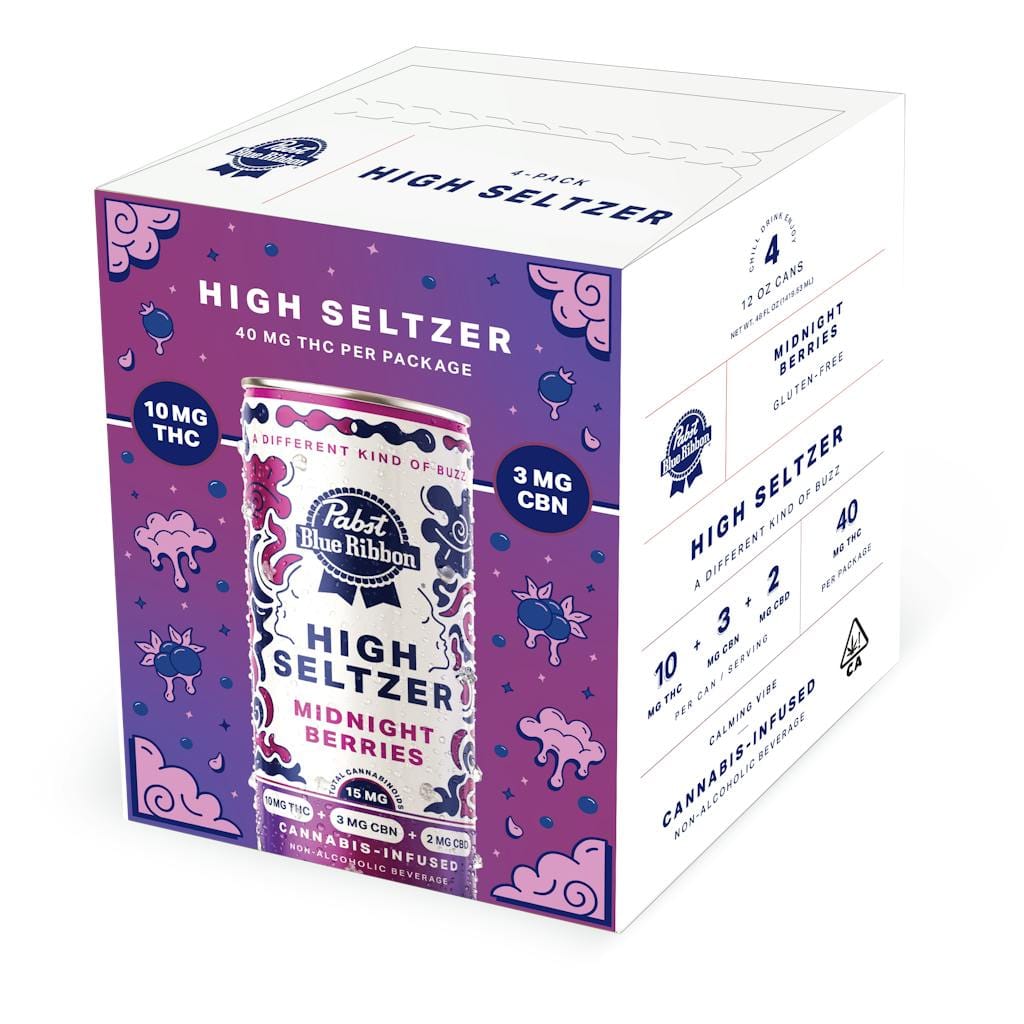 Midnight Berries - 10mg THC + 3mg CBN + 2mg CBD (4pk) - PBR - 4pk - $19 - Beverages