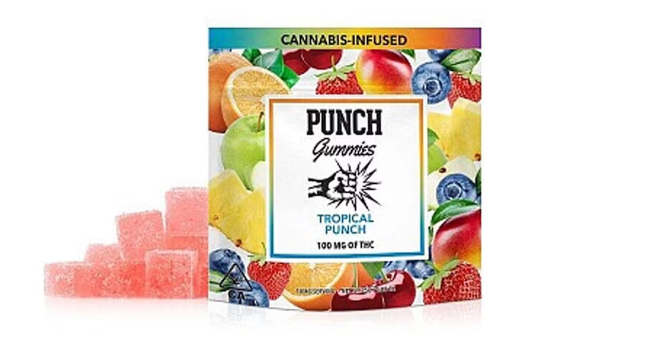 Tropical Punch 100MG Gummies - Punch -  - $6.50 - Edible