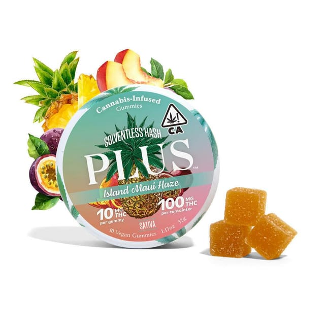 Island Maui Haze 100mg 10-pack (10mg ea) PLUS Strains Gummies Sativa