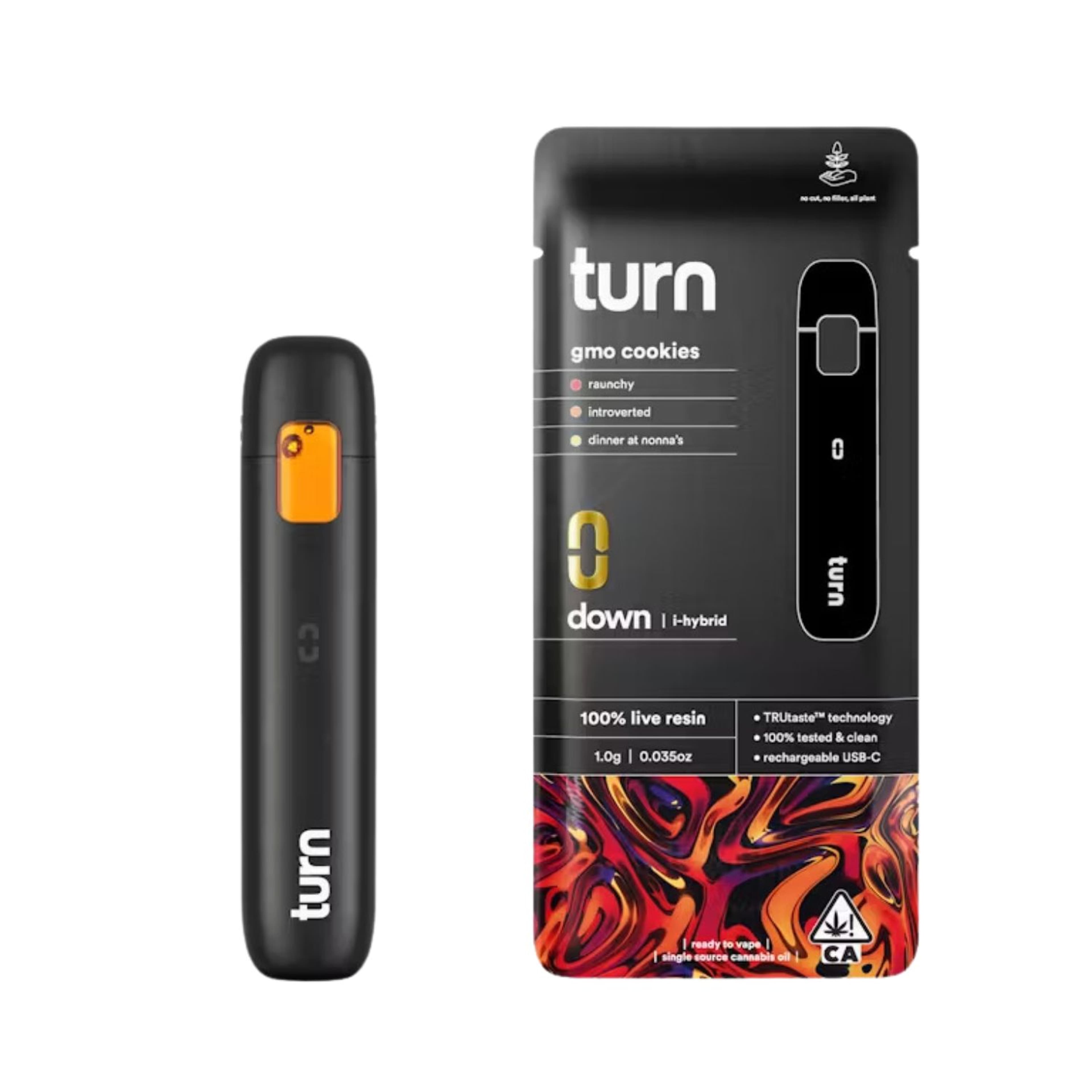 GMO Cookies 'Turn Down' Live Resin AIO 1g - Turn - - $38 - Vapes