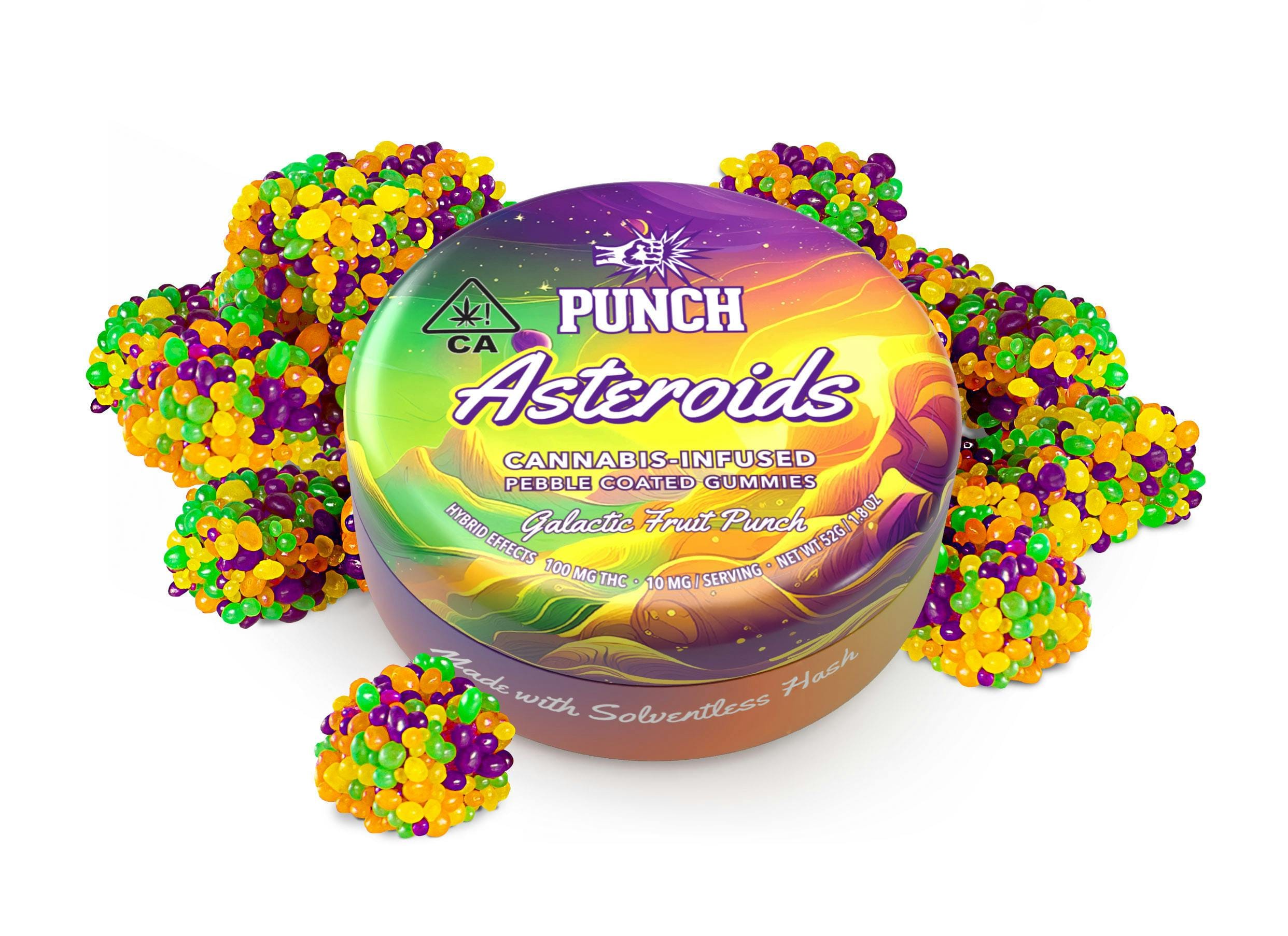 Asteroids Galactic Fruit Punch 100mg - Punch Edibles & Extracts - null - $18 - Edible
