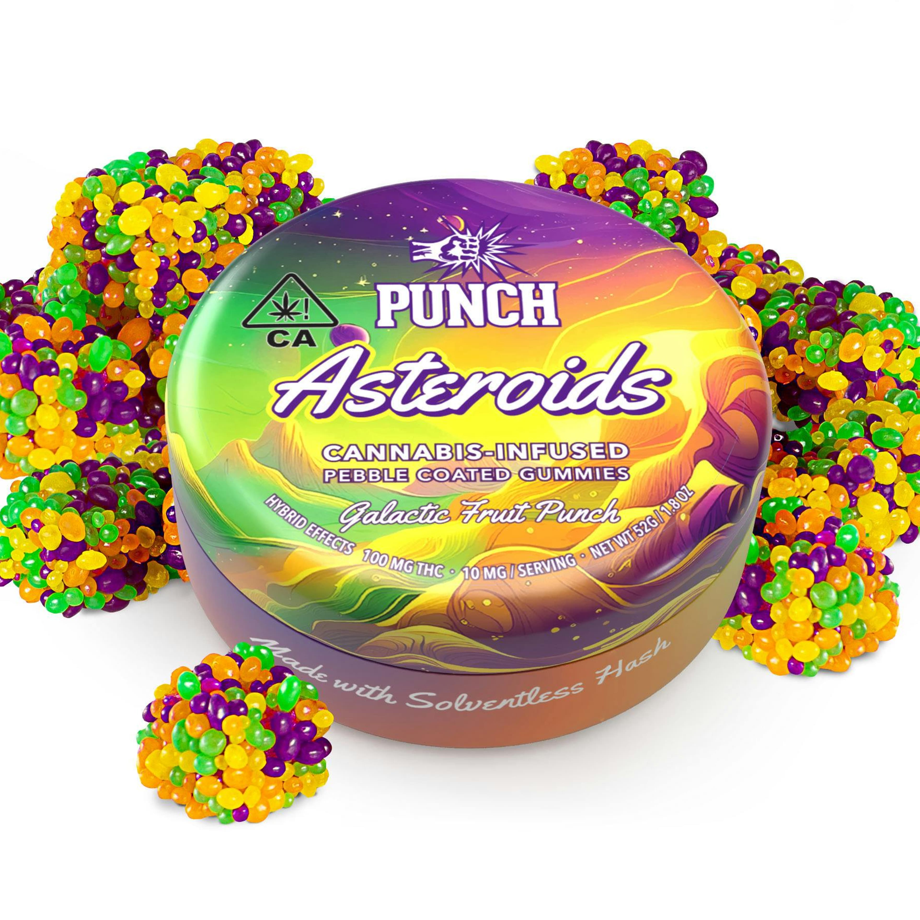 Asteroids Galactic Fruit Punch 100mg - Punch Edibles & Extracts - null - $18 - Edible