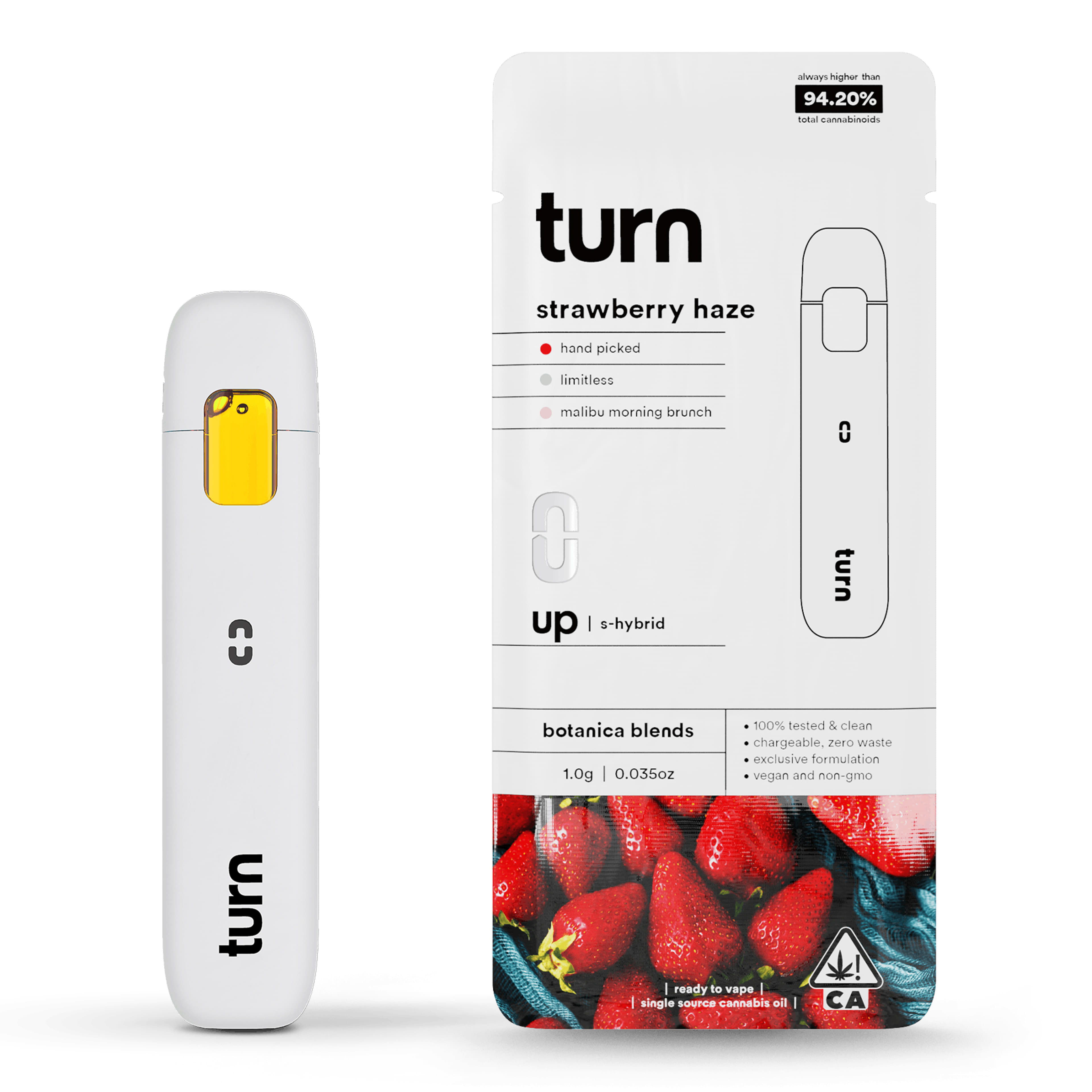 Strawberry Haze (S/H) AIO - 1g Botanica Blends - Turn - Strawberry Haze (S/H) - $27.30 - Cartridges