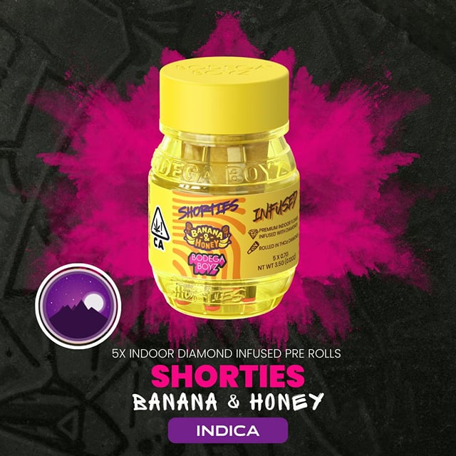 Banana & Honey Shorties 0.7G Pre-Rolls 5Pk