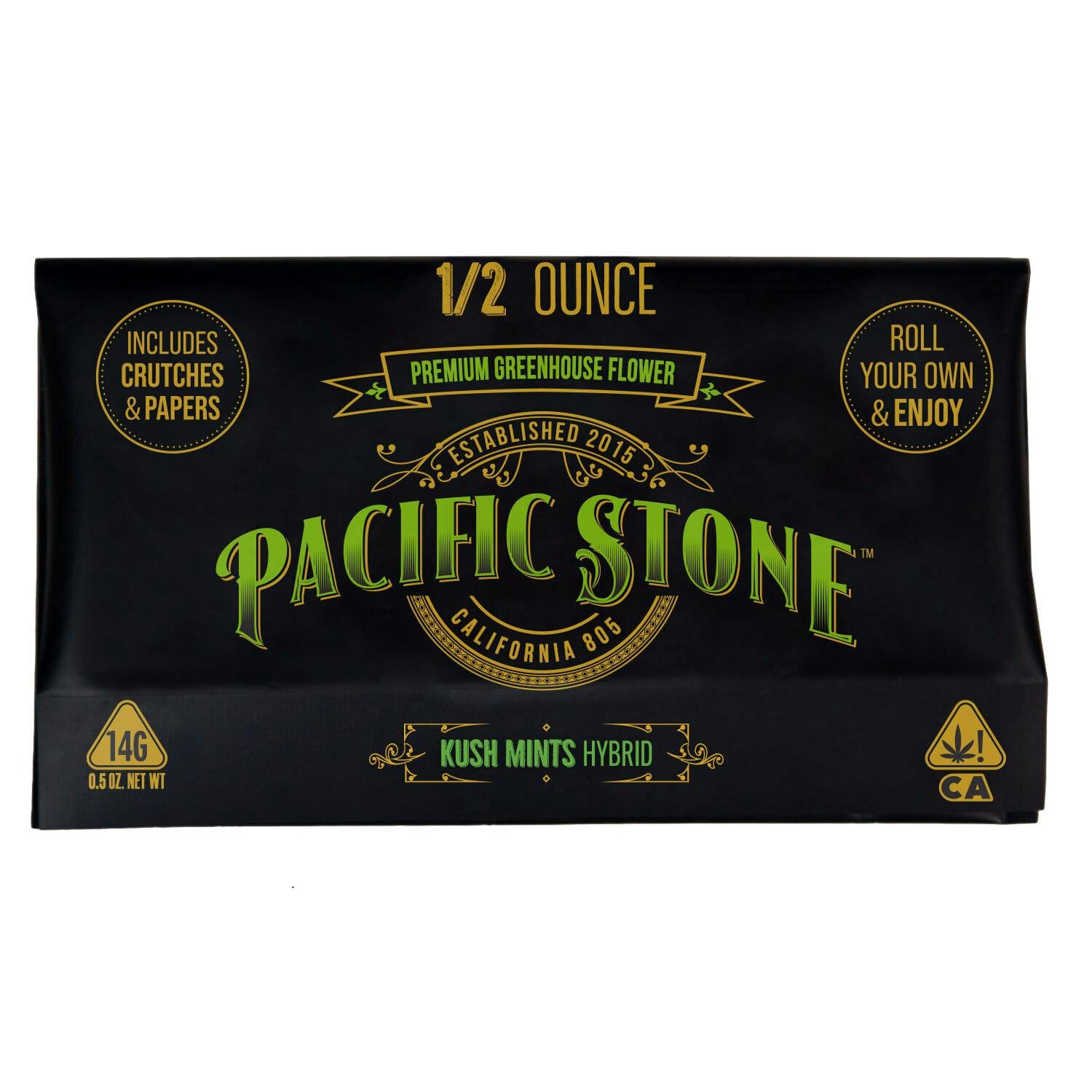 PACIFIC STONE - Kush Mints (H) - 14g Preground - Pacific Stone - Pouch - $30 - Flower