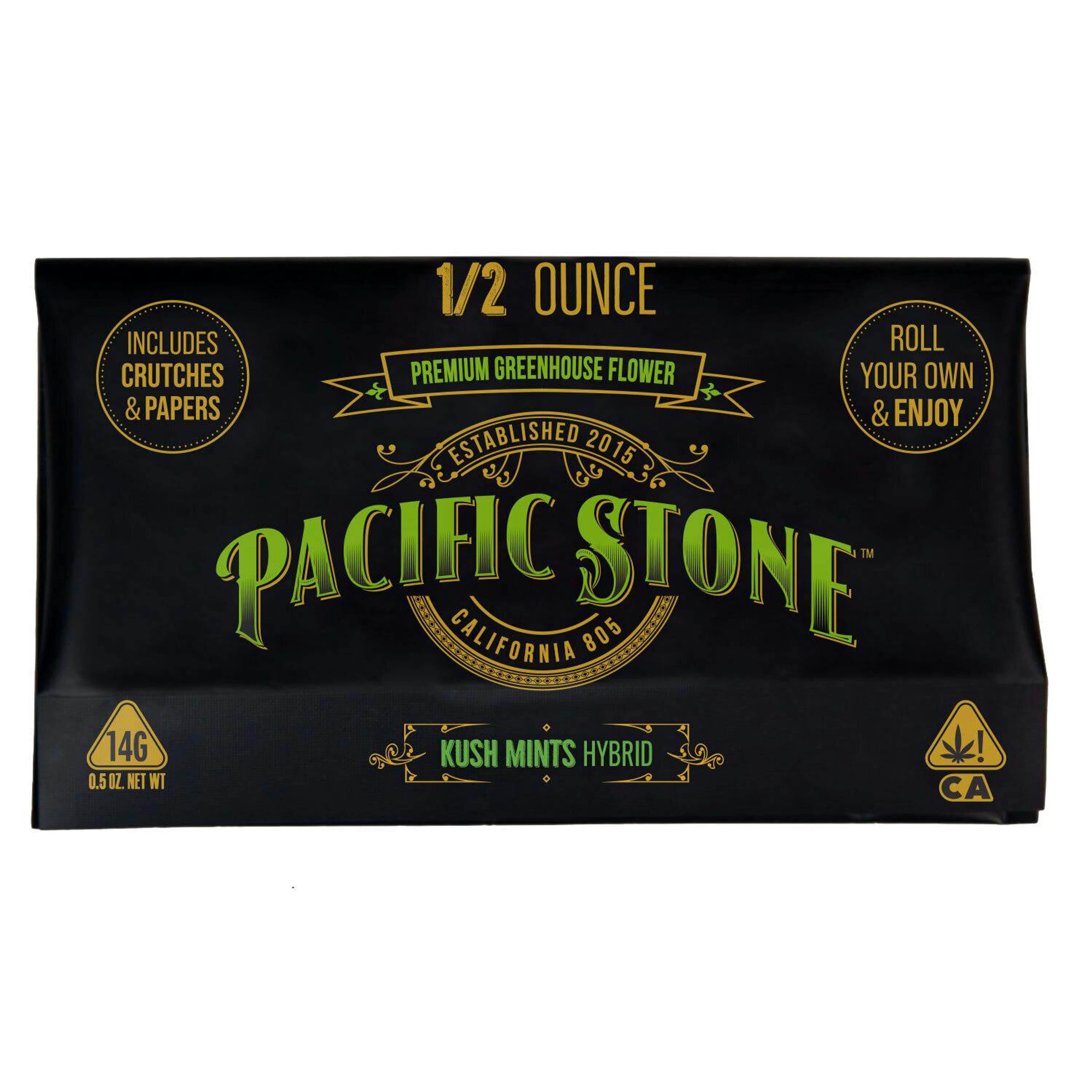 PACIFIC STONE - Kush Mints (H) - 14g Preground - Pacific Stone - Pouch - $30 - Flower