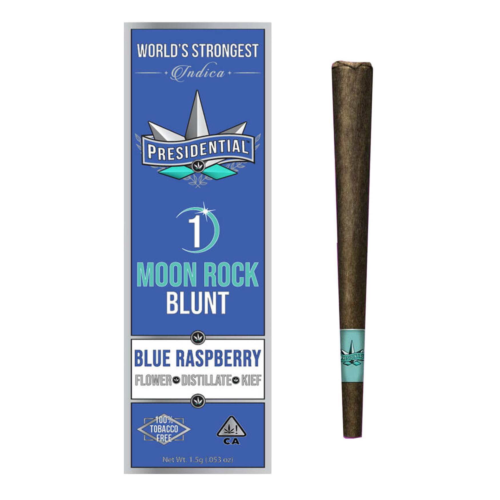 Blue Raspberry (I) Moon Rock Infused Blunt - 1.5g - Presidential - Blue Raspberry (I) - $17.60 - Pre-Rolls
