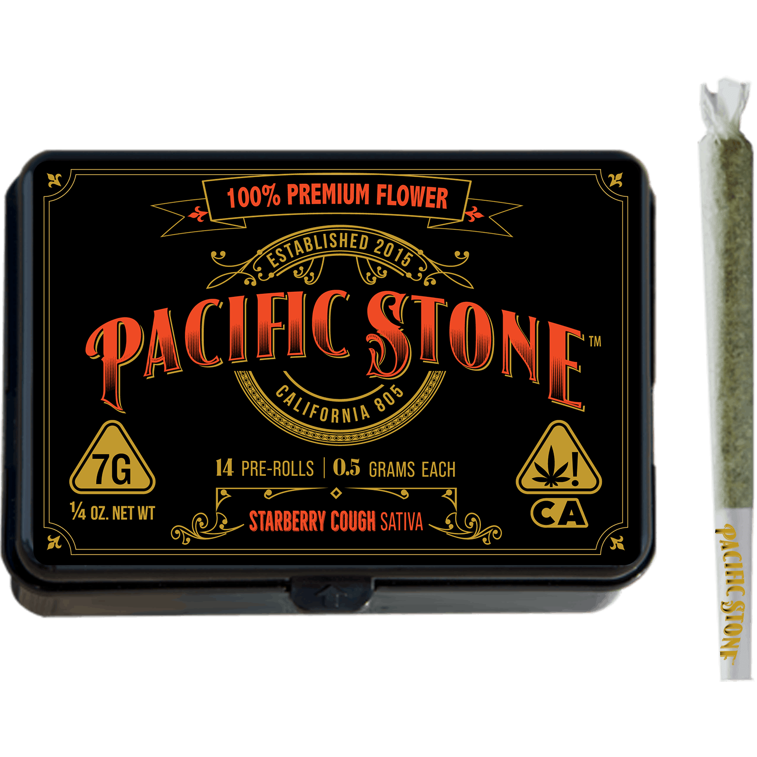 Starberry Cough Sativa Pre-Rolls 14pk (7g) - Pacific Stone -  - $55 - Pre-Rolls