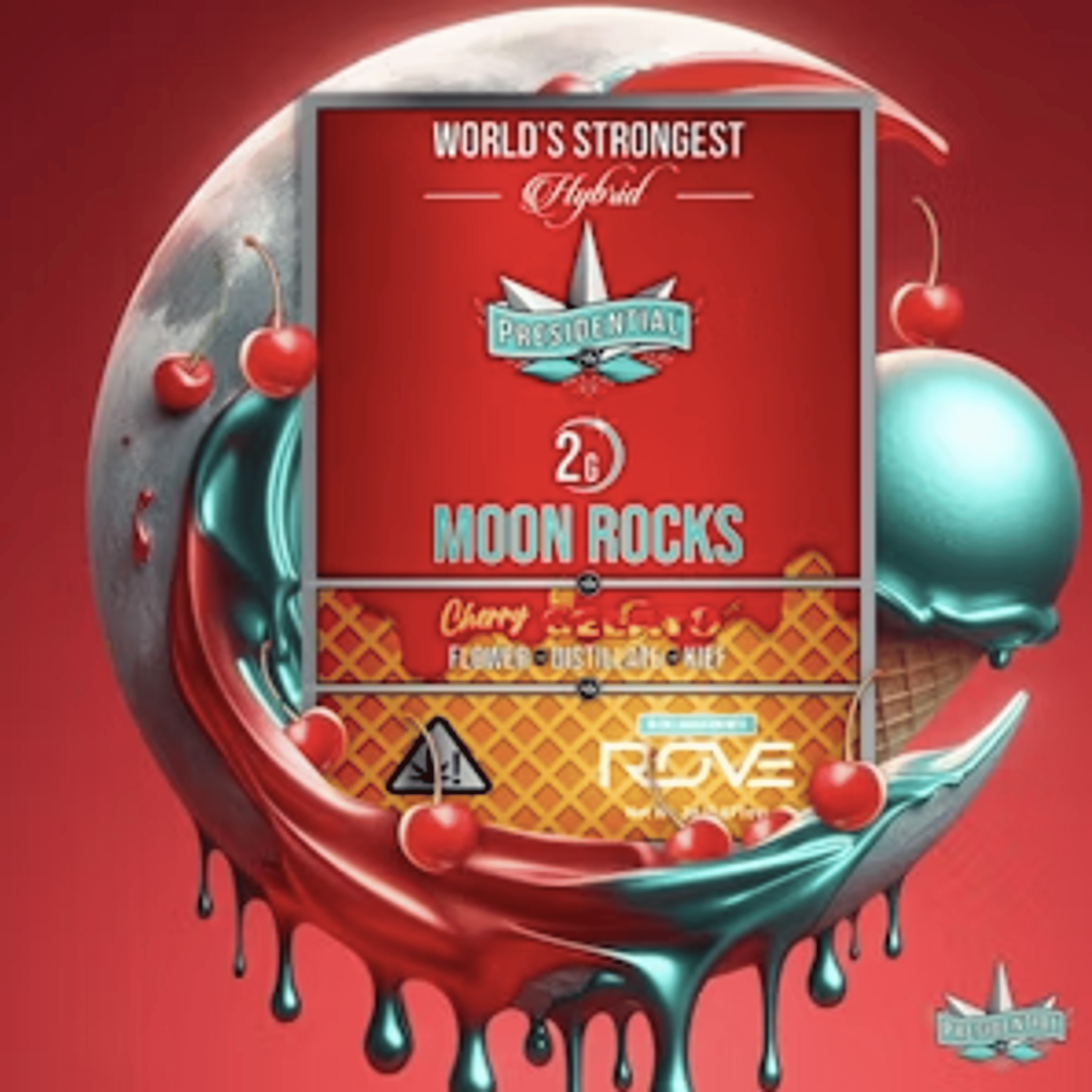 Cherry Gelato - 3pk Mini Moon Rock Pre Rolls - Presidential - 3pk Cherry Gelato (I) - $20 - Pre-Rolls