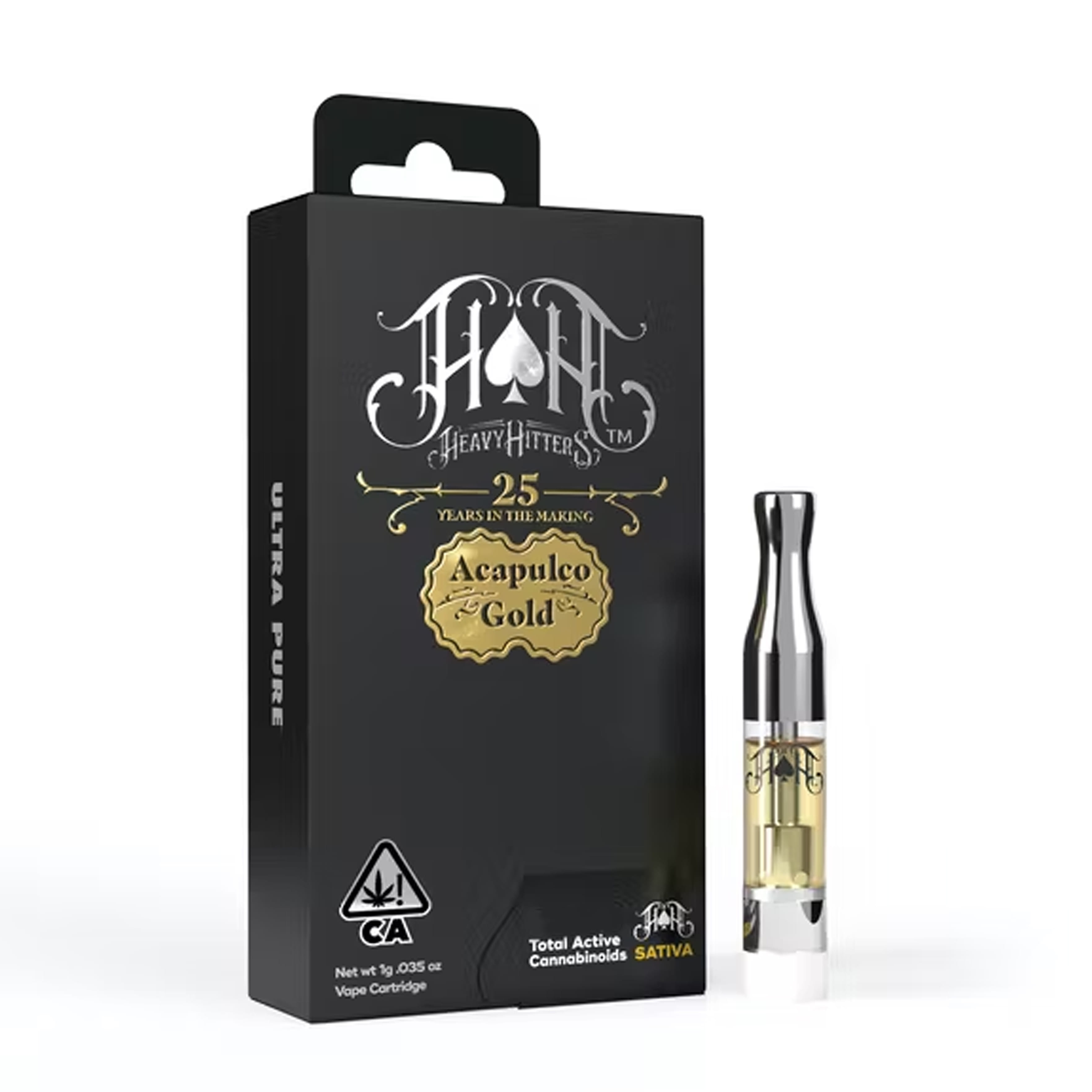Acapulco Gold (S) - 1g Distillate Cartridge - Heavy Hitters - Acapulco Gold (S) - $48.83 - Cartridges