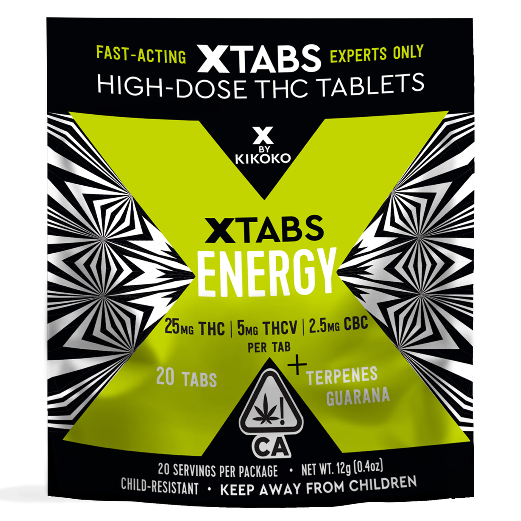 Kikoko Energy THCV+CBC+Guarana Tablet 20pk - Kikoko - 25mg Tablet - $48 - Tinctures & Capsules