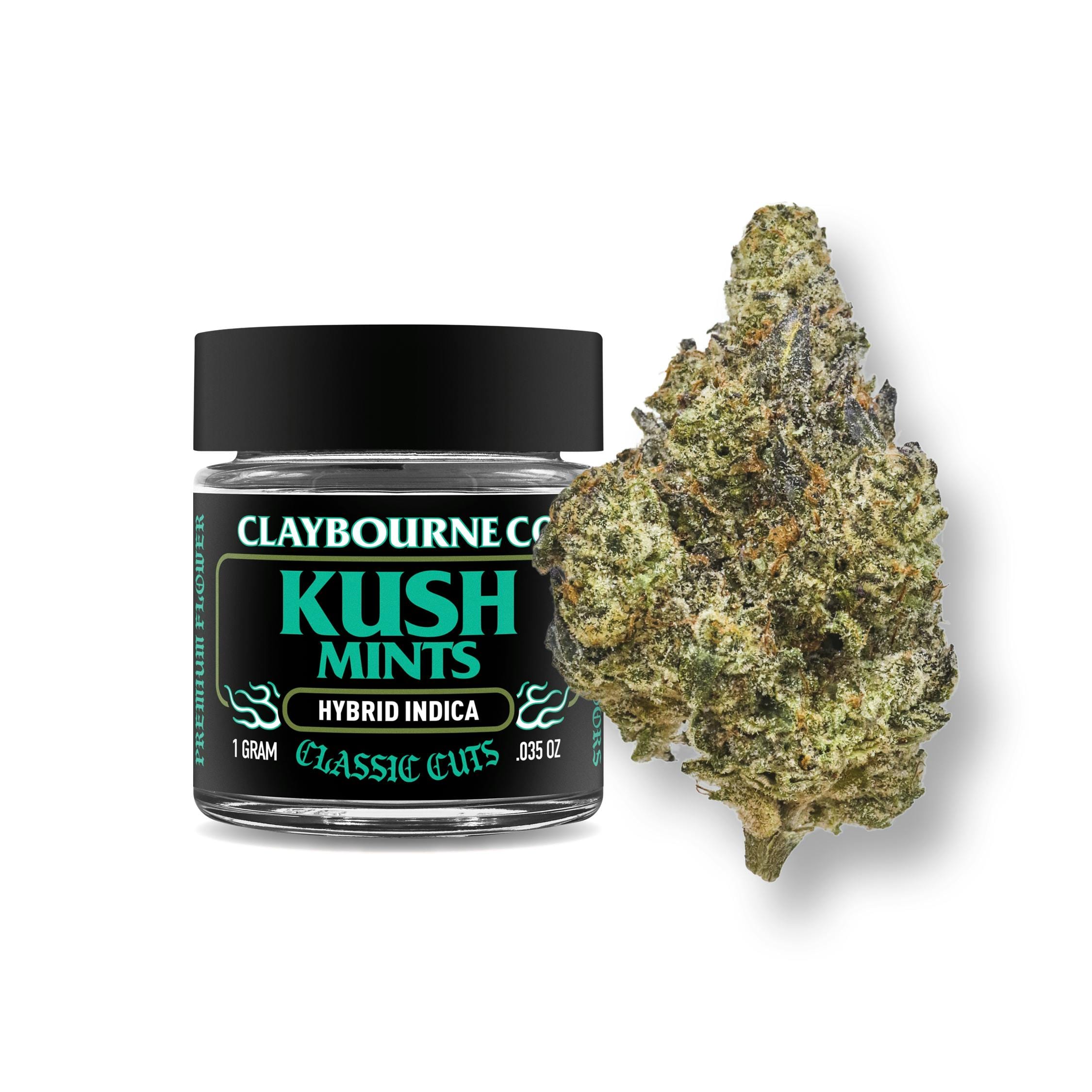 Claybourne Co: Kush Mints | Classic Cuts Premium Indoor Flower - 1g - Claybourne Co. -  - $14 - Flower
