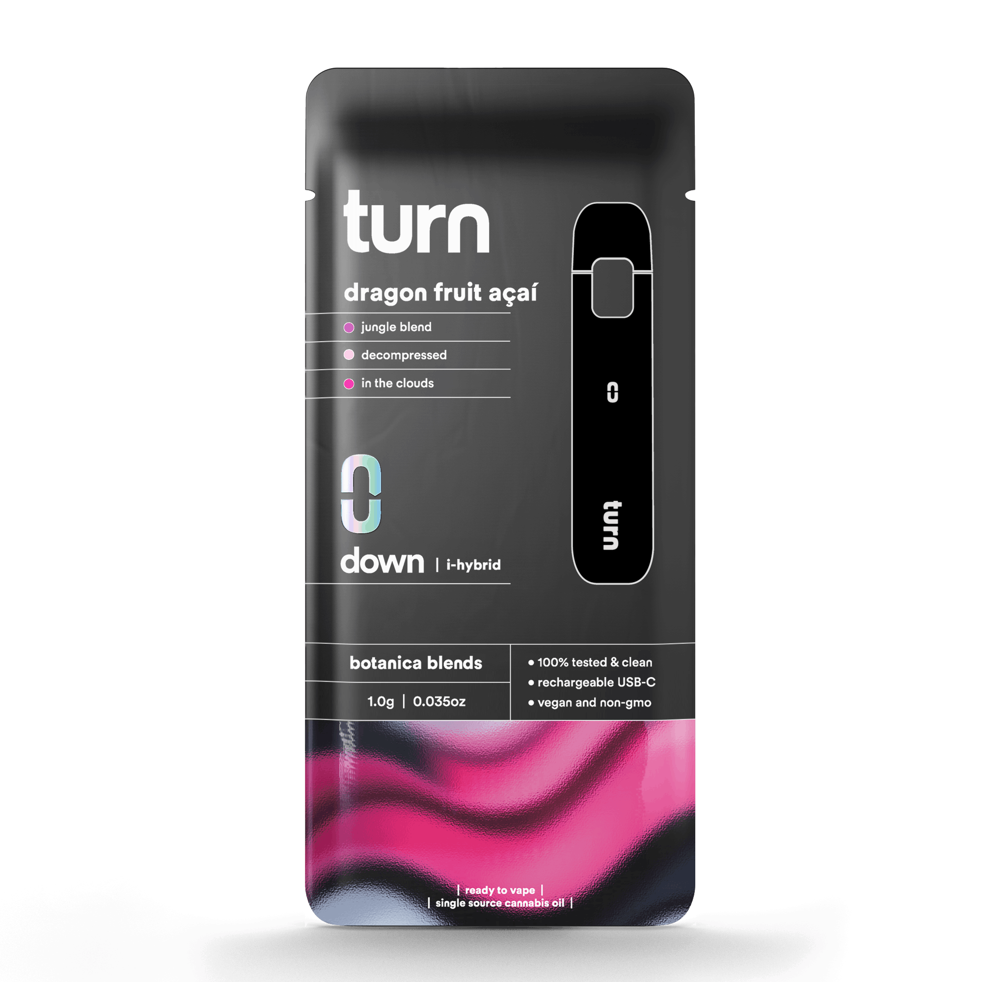 Dragon Fruit Acai 1G  Disposable - turn -  - $32.50 - Disposable Vapes