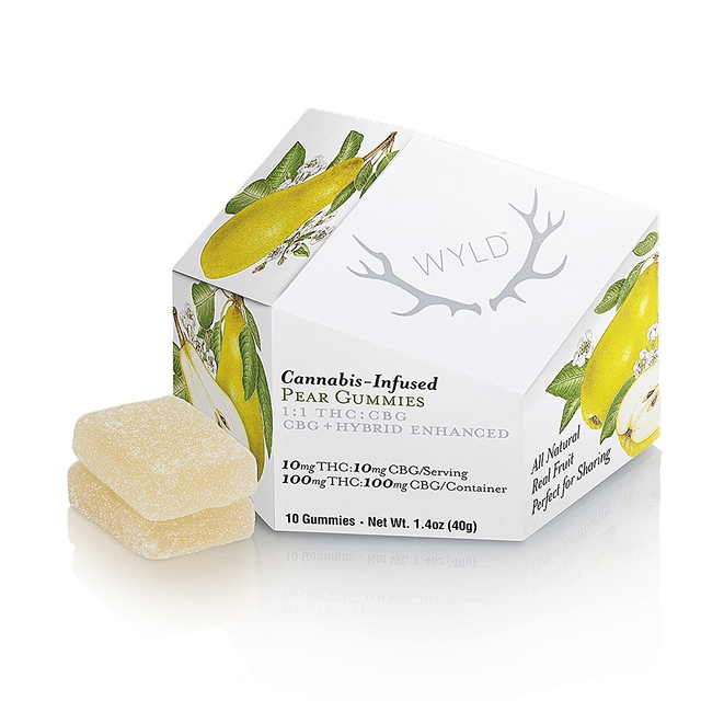 Pear 1:1 CBG Gummies