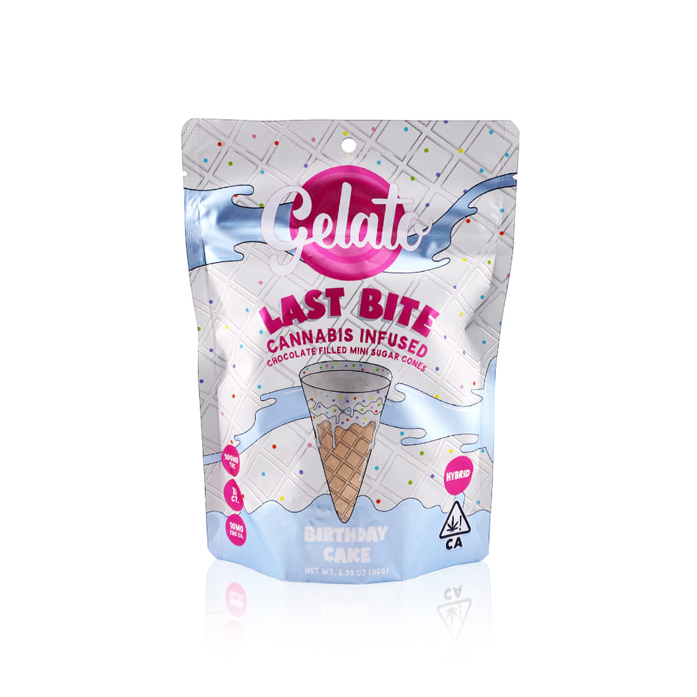 Gelato — Birthday Cake Last Bite Cones