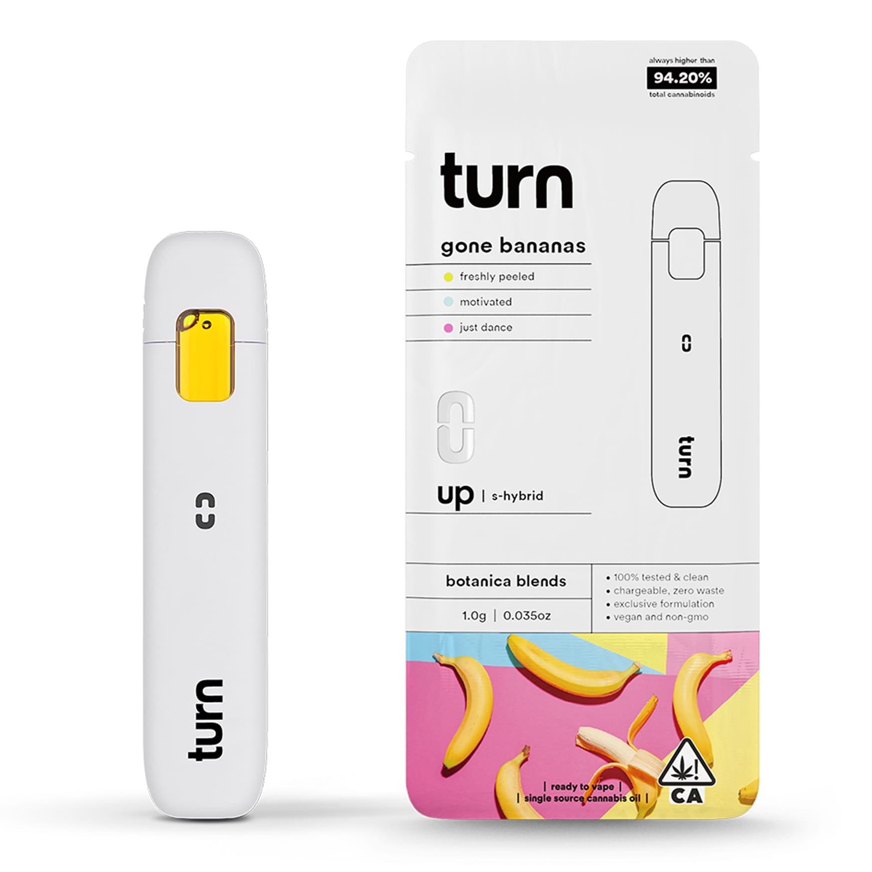 Gone Bananas (S/H) AIO - 1g Botanica Blends - Turn - Gone Bananas (SH) - $27.30 - Cartridges