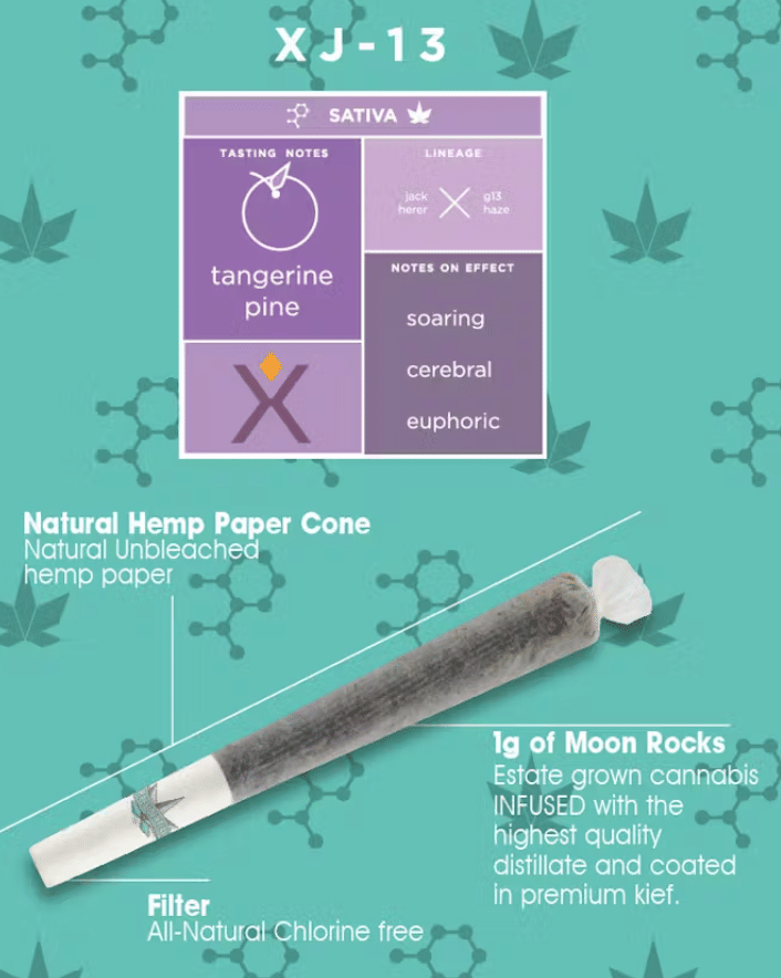 XJ-13 1G Moonrock Preroll - Presidential -  - $10.72 - Pre-Rolls