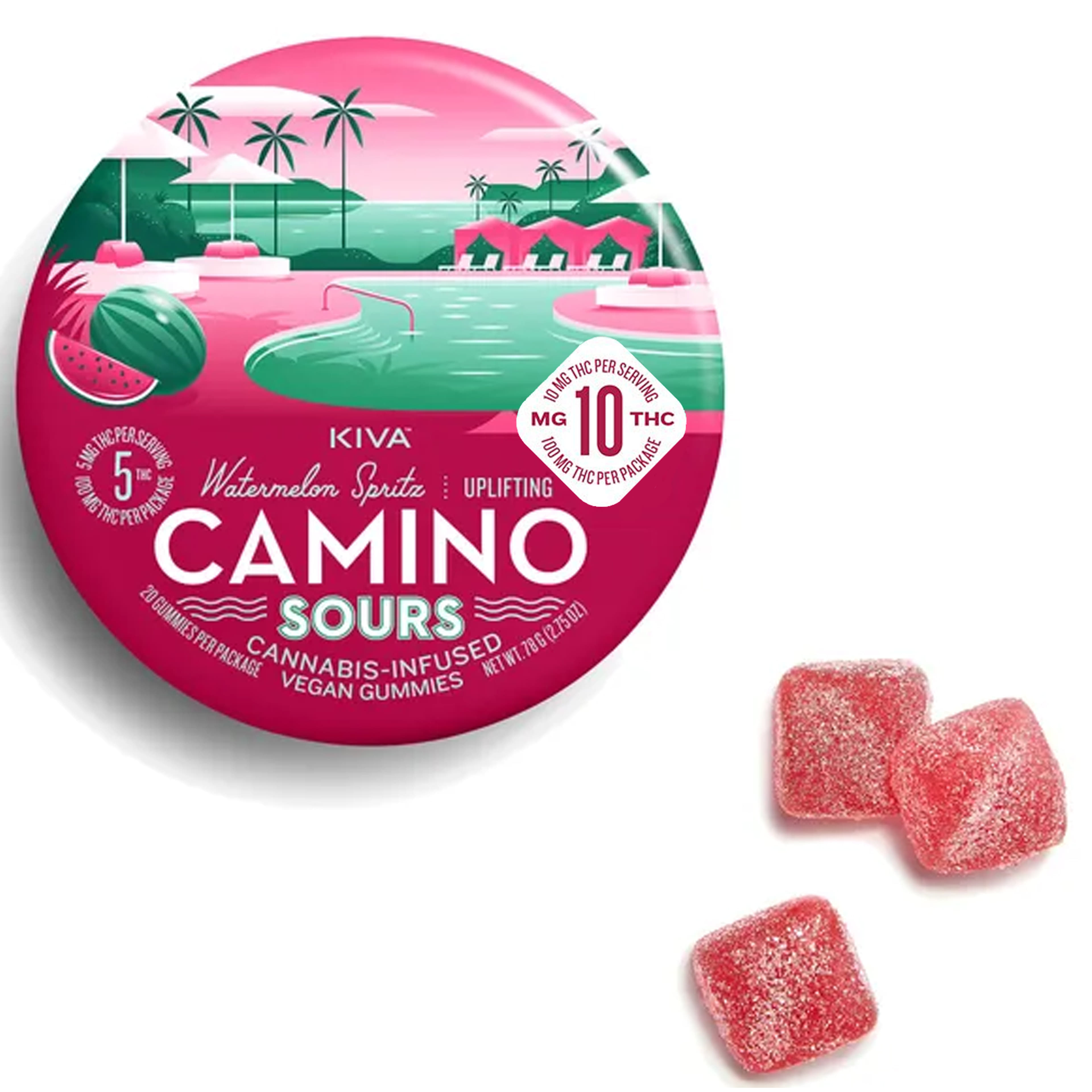 Watermelon Spritz (S) Gummies - Camino - Watermelon Spritz (S) - $17.15 - Edibles