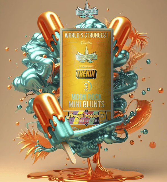 Trendi: Orange Push Pop 3pk Moonrock Prerolls
