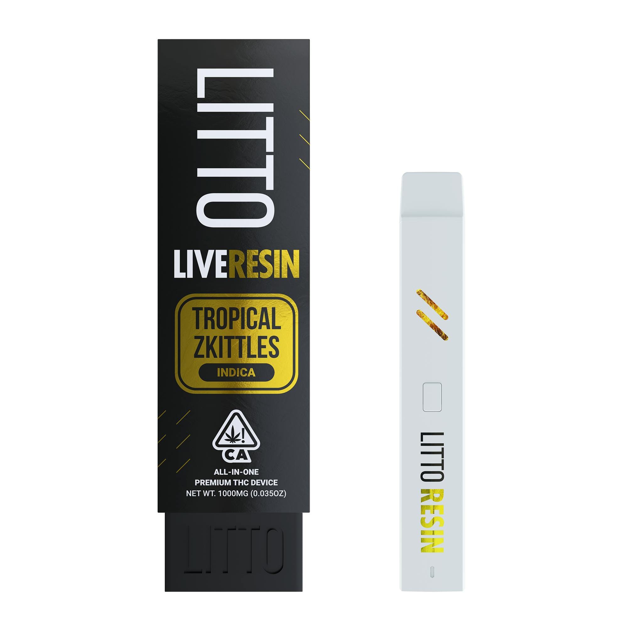 Tropical Zkittles Live Resin All-In-One 1G - LITTO -  - $38 - All in One Carts