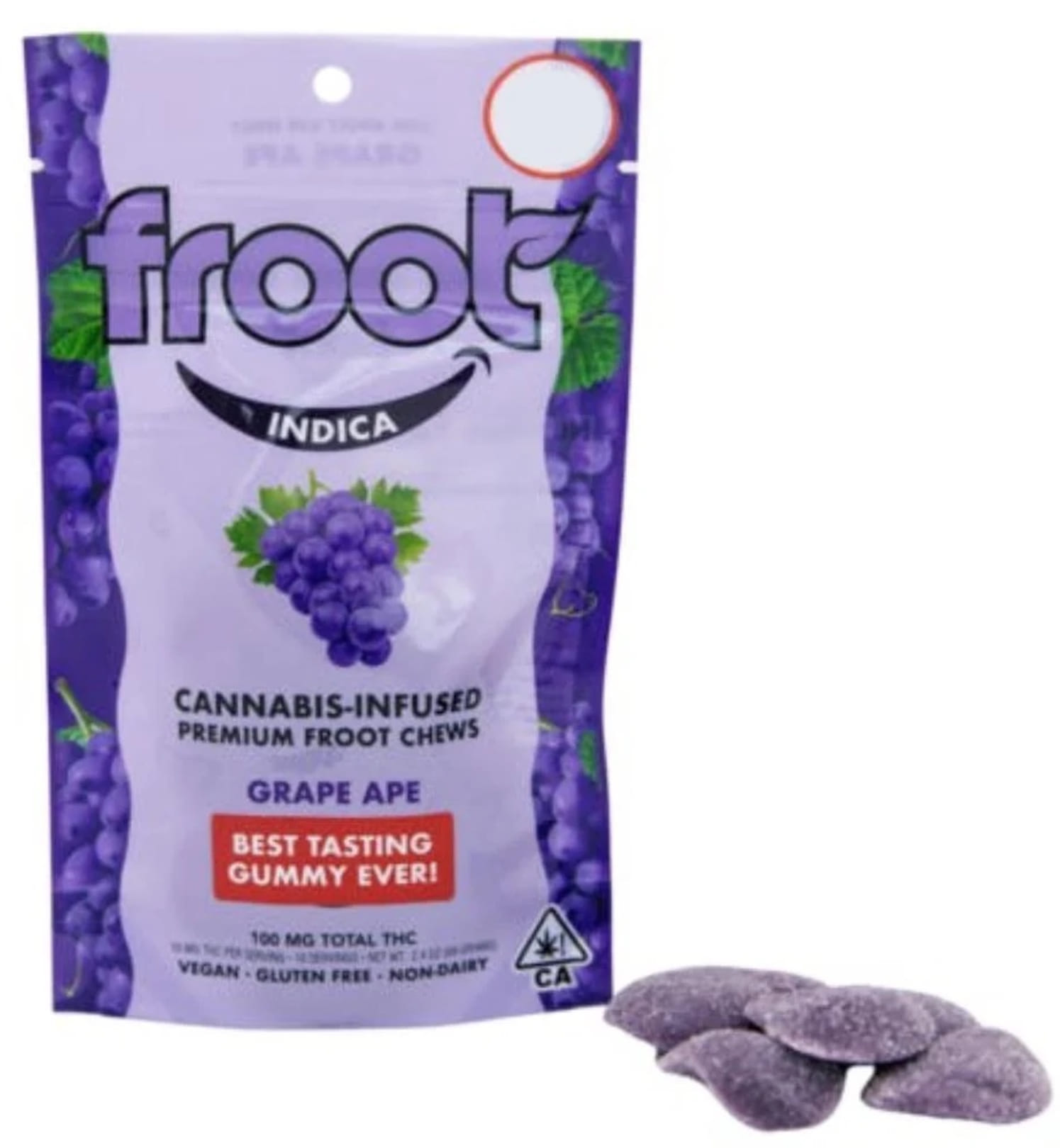 Grape Ape gummies 100mg - Froot -  - $6.40 - Edible