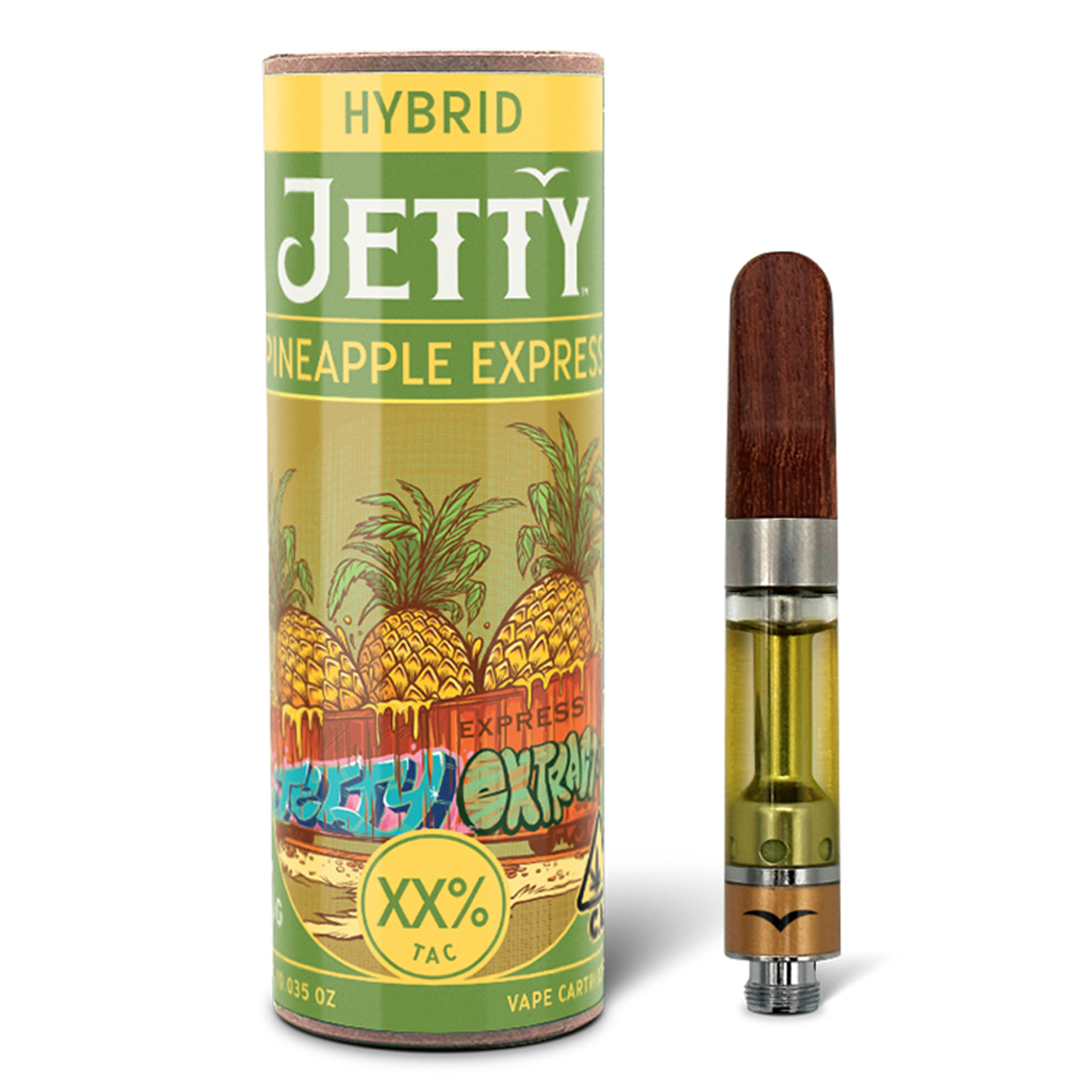 Pineapple Express (H) High THC Cartridge - 1g - Jetty - Pineapple Express (H) - $29.50 - Cartridges