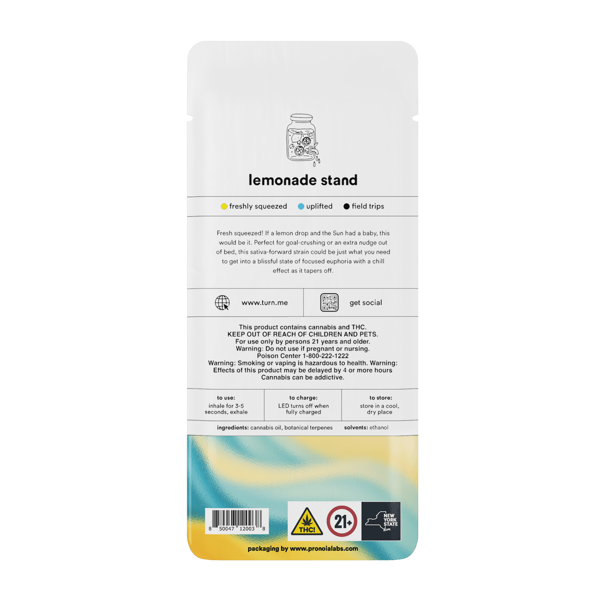 1.0g AIO | lemonade stand | botanica blends | up | - Turn - 1.0g AIO | lemonade stand Turn - $35 - Vape Pens