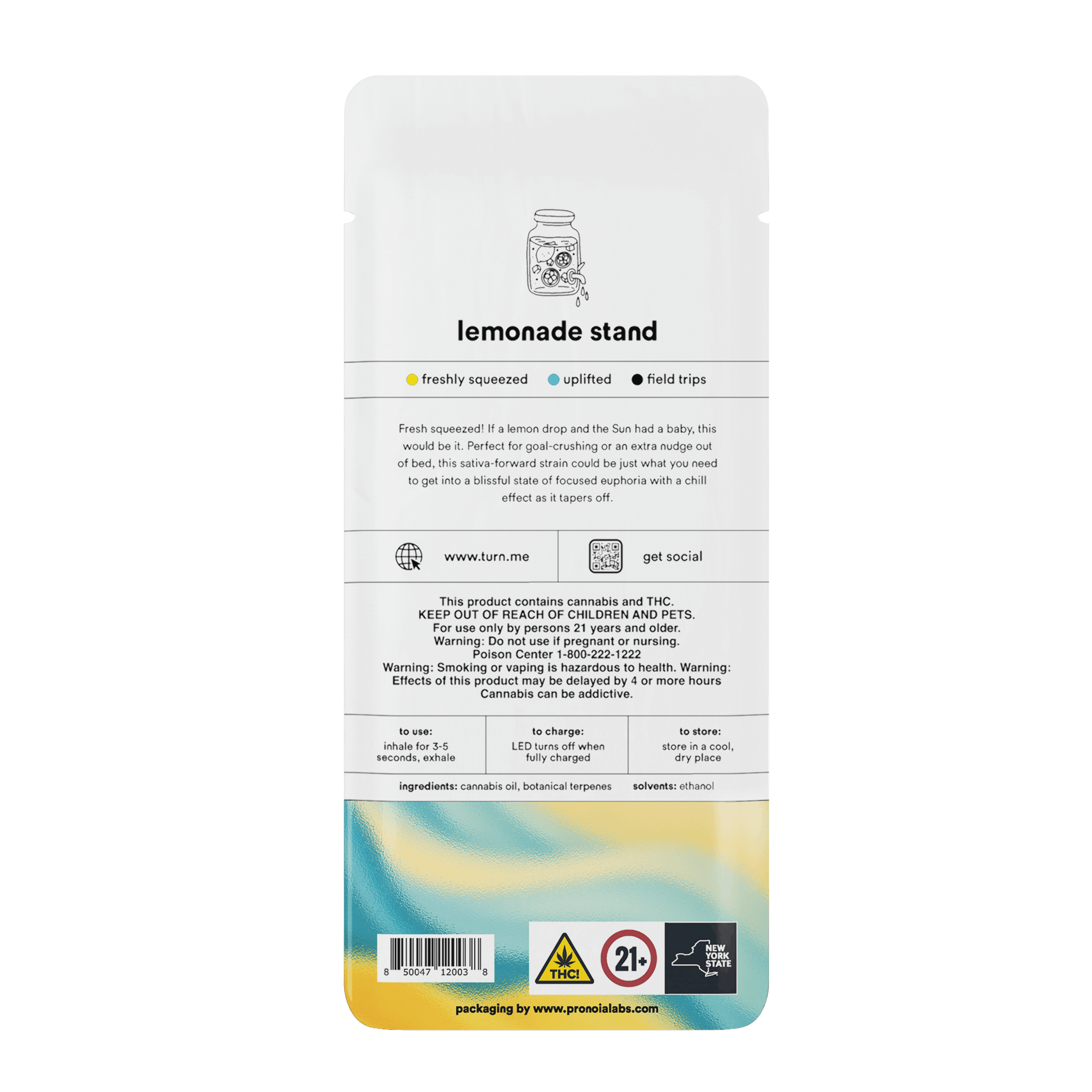 1.0g AIO | lemonade stand | botanica blends | up | - Turn - 1.0g AIO | lemonade stand Turn - $35 - Vape Pens