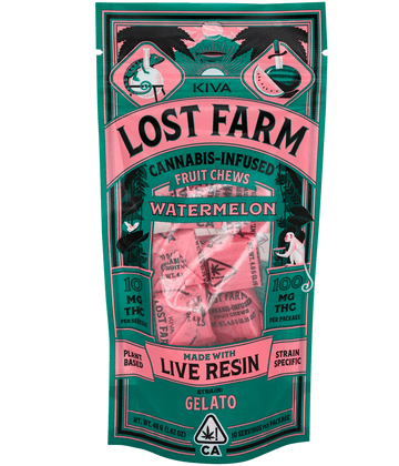 Lost Farms Watermelon Chews - Kiva Confections -  - $22 - Edible