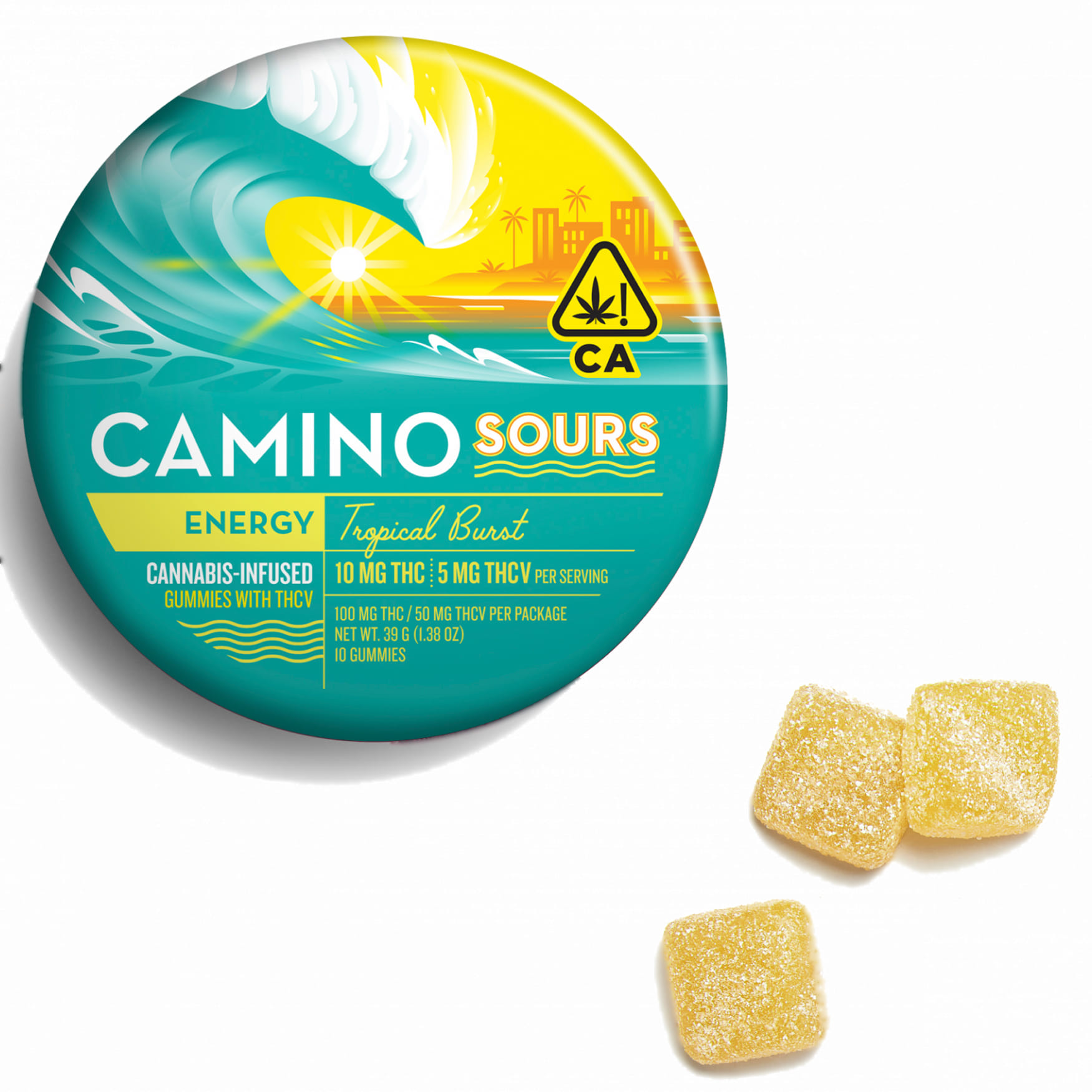 Tropical Burst 2:1 THC:THCv Gummies - Camino - Tropical Burst (S) - $18.85 - Edibles