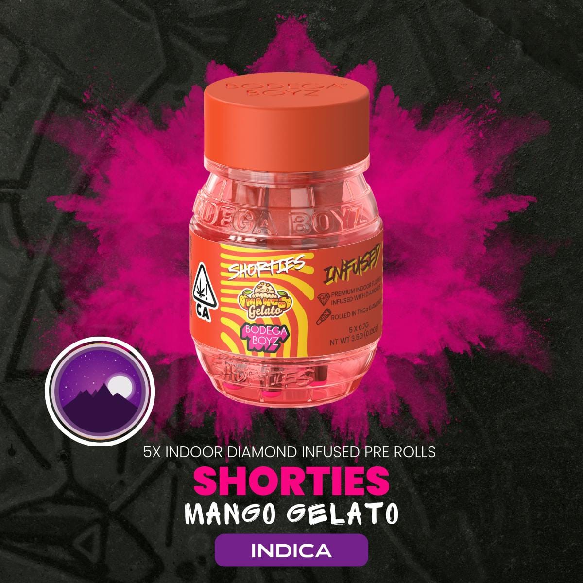 MANGO GELATO 5PK PRE-ROLLS - BODEGA BOYZ -  - $29.75 - Pre-Rolls