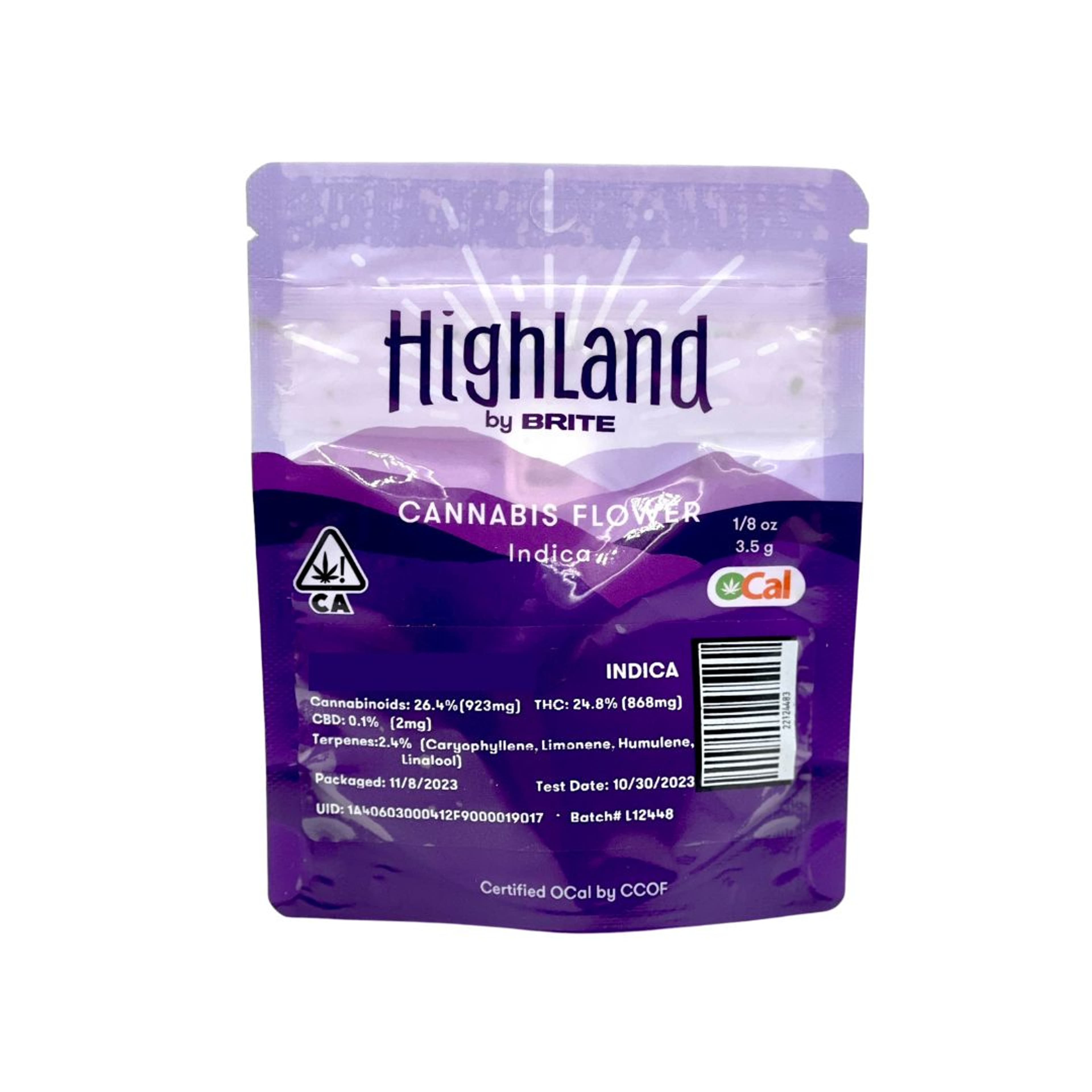 Slurty 3 3.5g - Brite Labs - Eighth Indica - $14 - Flower/Infused Flower (3.5 Grams)