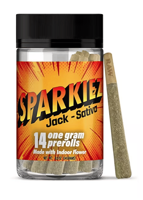 Sparkiez: 14 Pack Jack Sativa Pre-Rolls (14g) - Sparkiez -  - $50 - Pre-Rolls