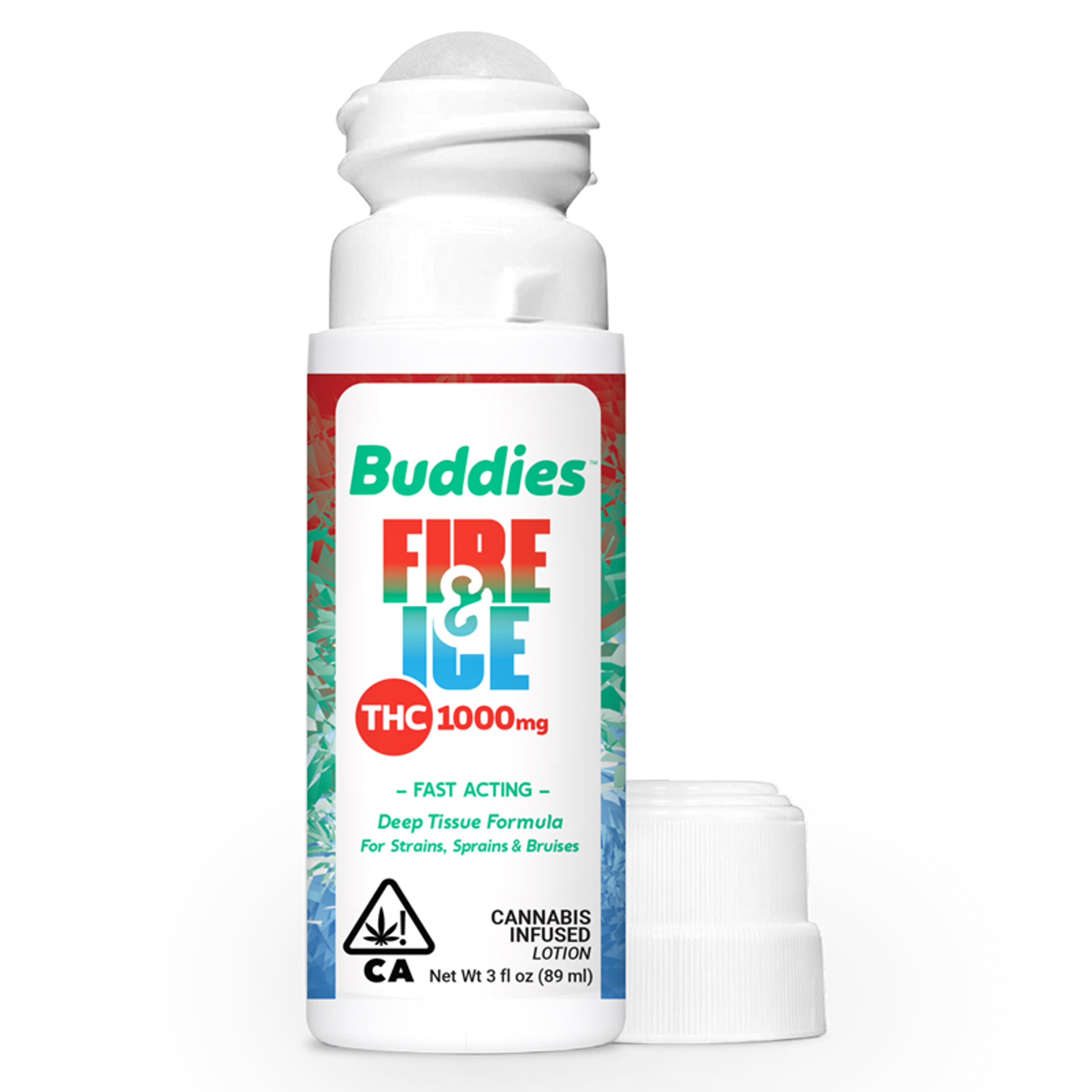 Fire & Ice THC Rich Topical Roll 3 fl oz - Buddies - Fire & Ice Roll - $32 - Topicals