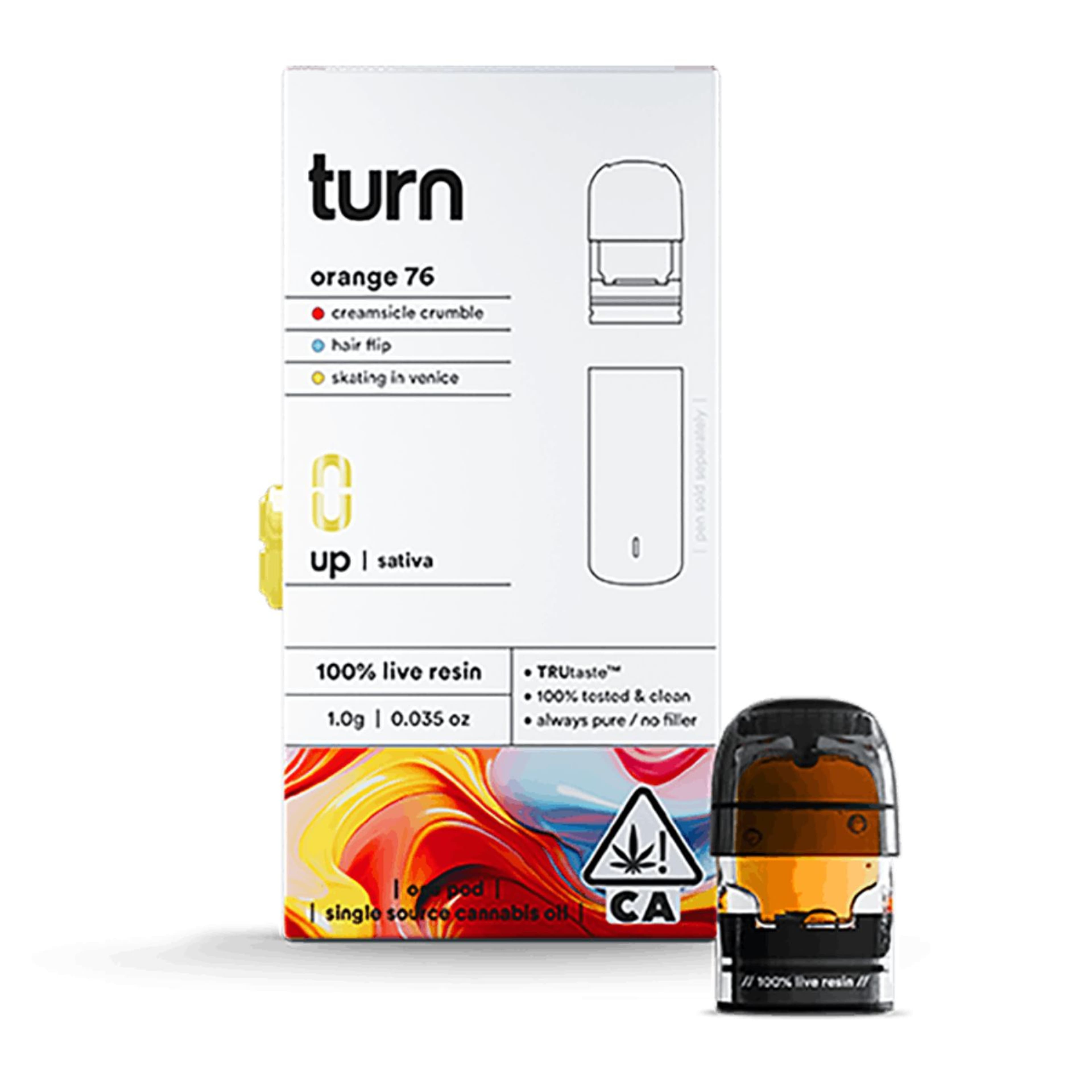 Orange 76 'Turn Up' Live Resin Pod 1g - Turn - - $36 - Vapes