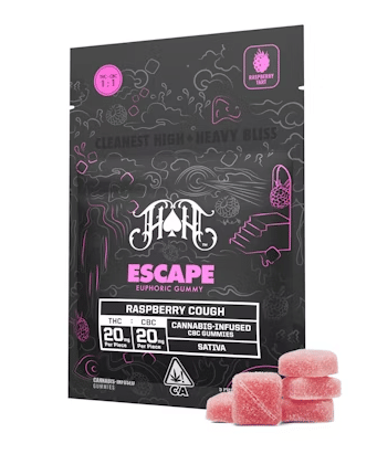 Heavy Hitters Gummies THC/CBC 200mg - Heavy Hitters - Raspberry Cough (S) - $24 - Edibles