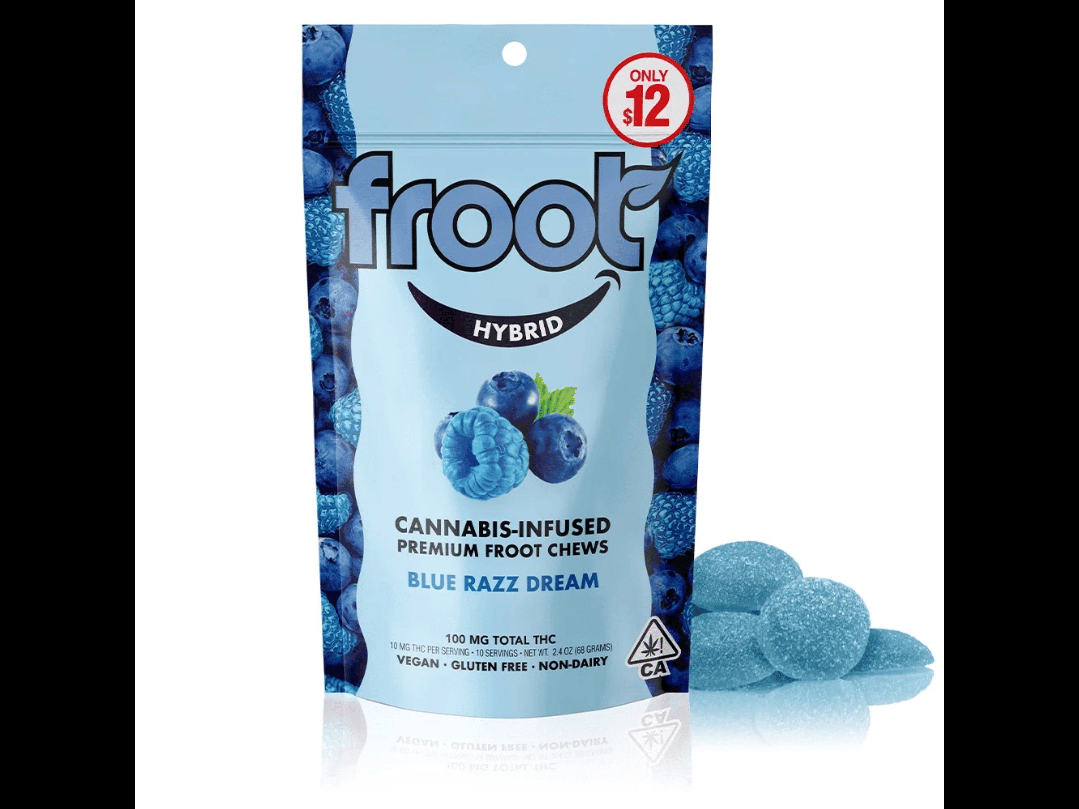 Blue Razz Dream gummies 100mg - Froot -  - $6.40 - Edible