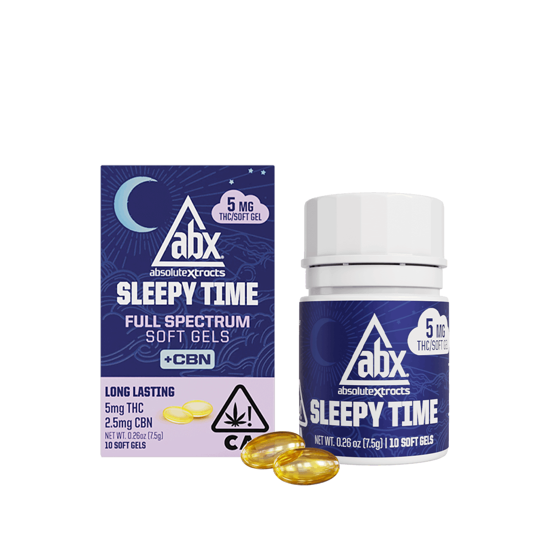 Sleepy Time 5mg Hash Rosin + CBN Soft Gels - 10ct - ABX -  - $13 - Edibles