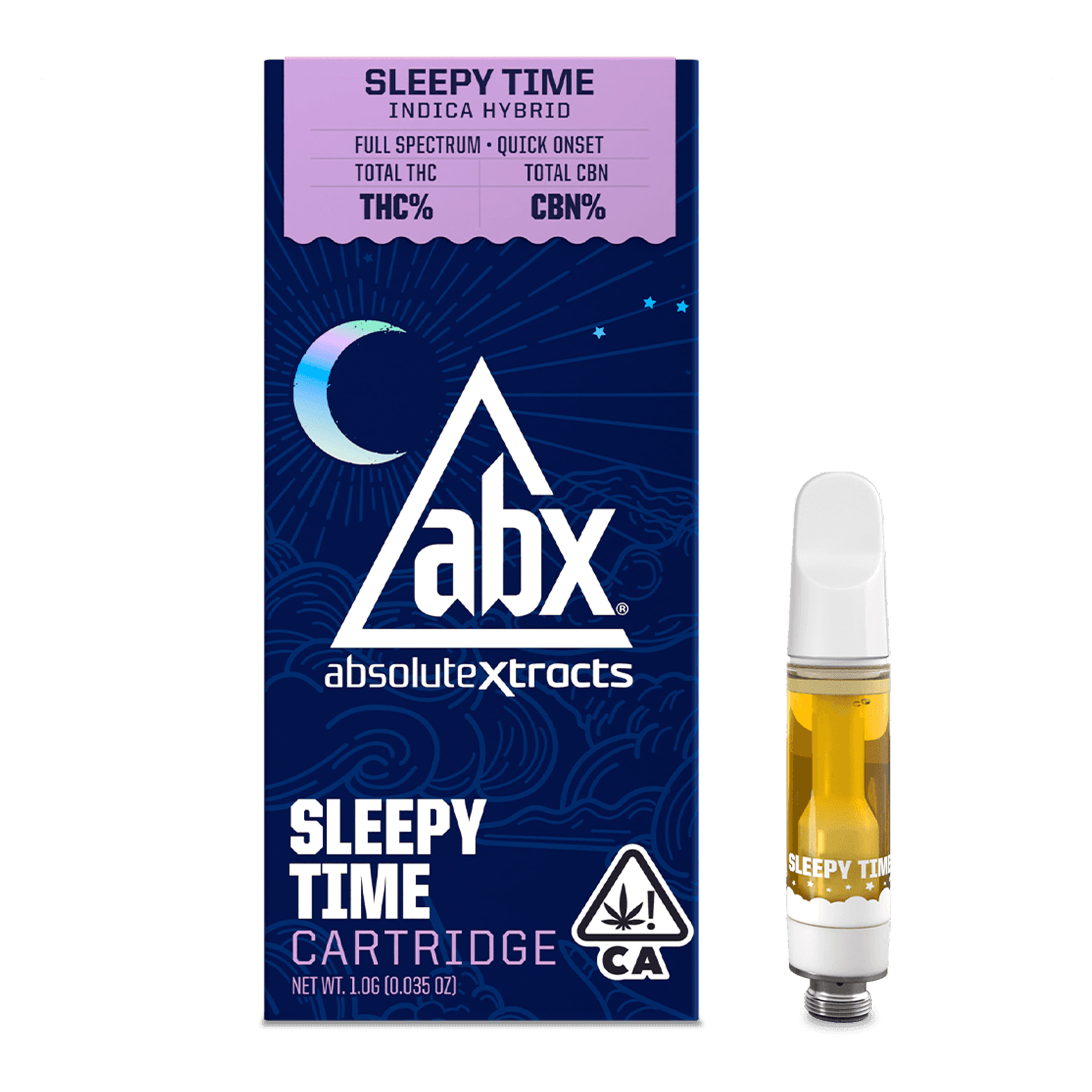 Sleepytime THC:CBN Solventless Cartridge - 1g - Absolute Xtracts (ABX) - CBN Cart - $38.50 - Cartridges