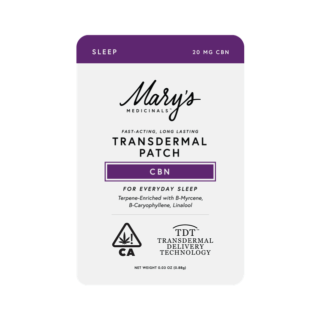 Sleep Transdermal Patch - CBN *SPECIAL PRICING* - Mary's Medicinals - CBN Sleep Patch - $9.80 - Topicals