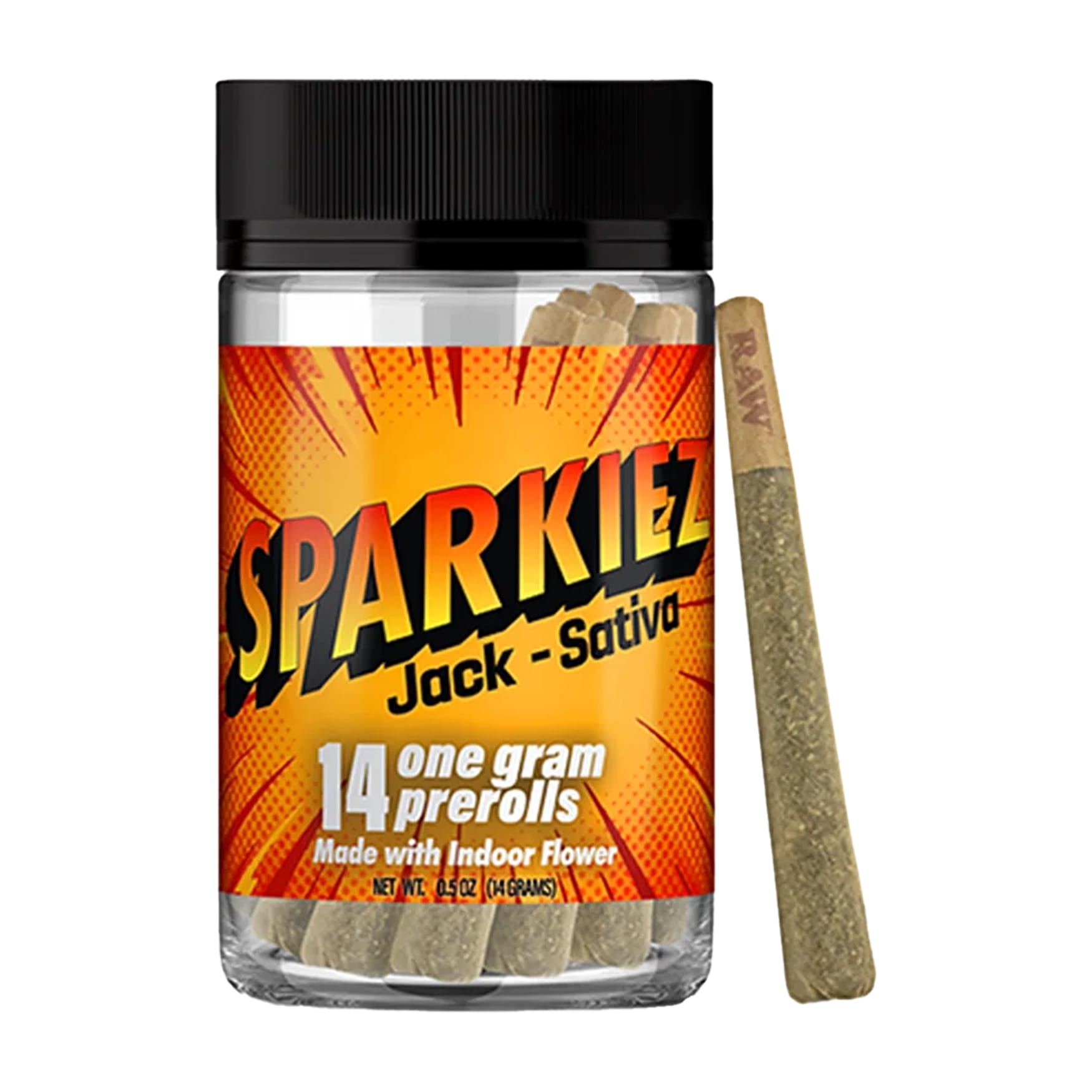Jack (S) Preroll 14 Pack - 14g - Sparkiez - Jack (S) 14pk - $29.70 - Pre-Rolls