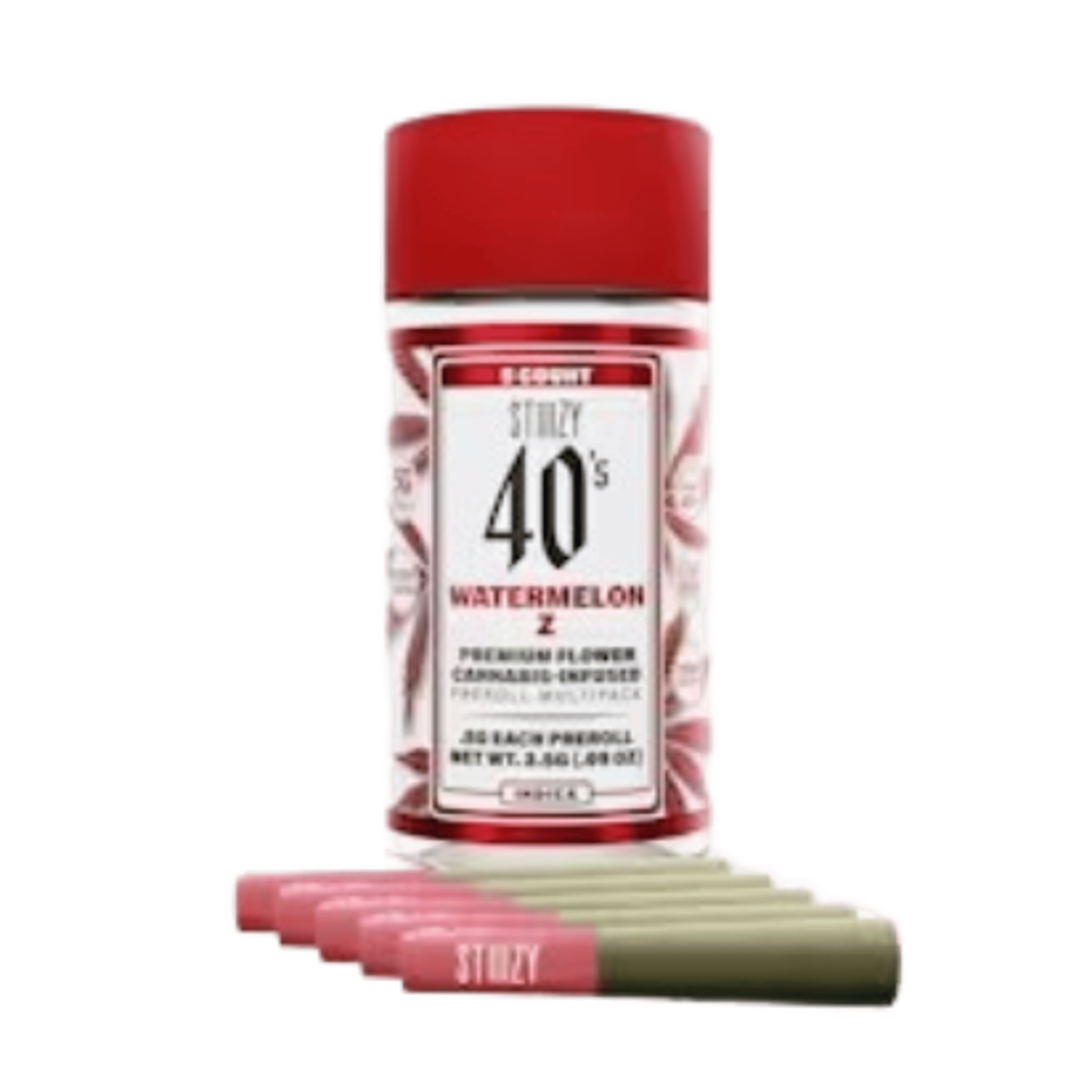 Watermelon Z - 40's Infused Mini Pre-Rolls - STIIIZY - 2.5g (5-Pack) - $35.99 - Infused Pre-Rolls