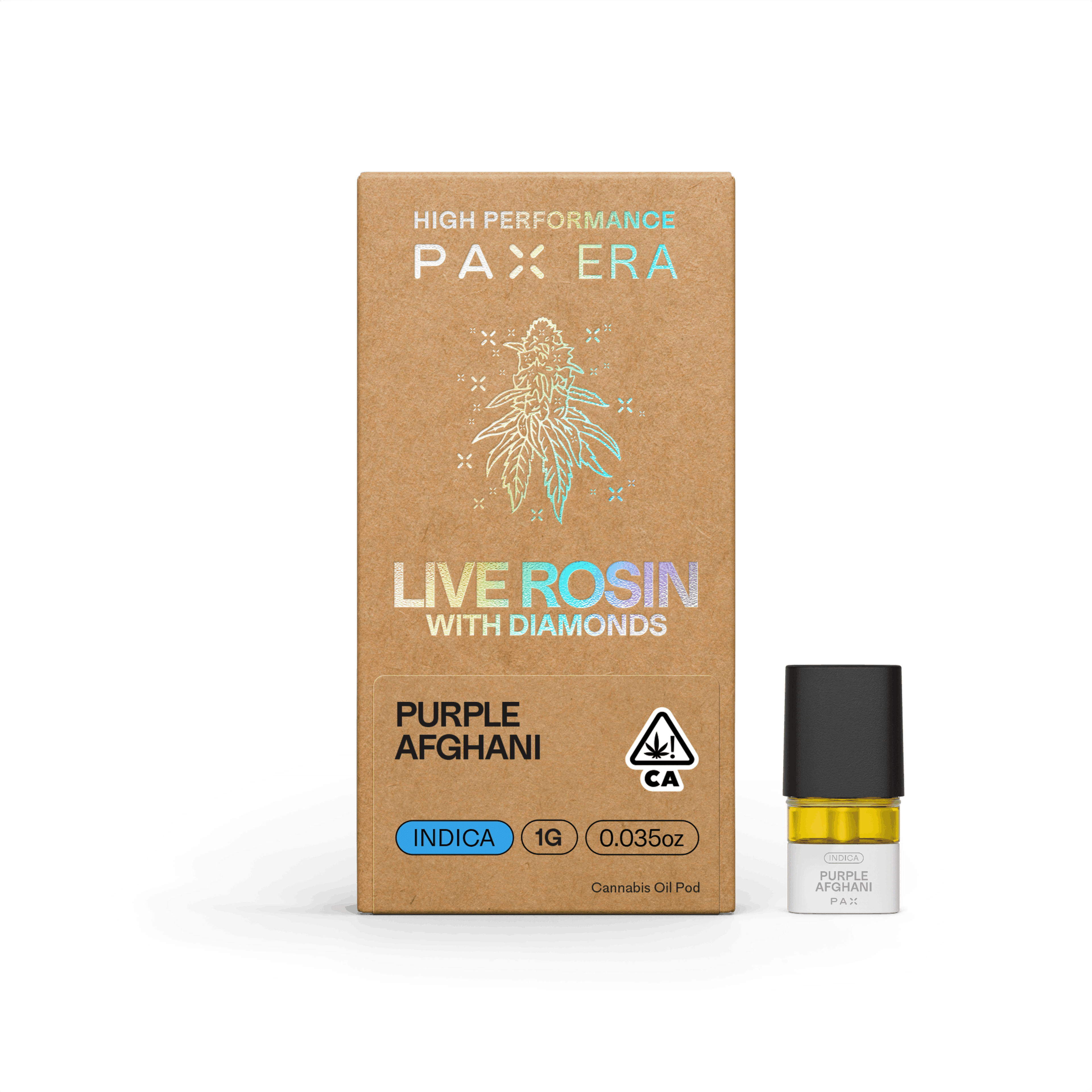 Pax Era | Purple Afghani Live Rosin With Diamonds Pod - 1g - PAX - - $46 - Cartridges / Pods