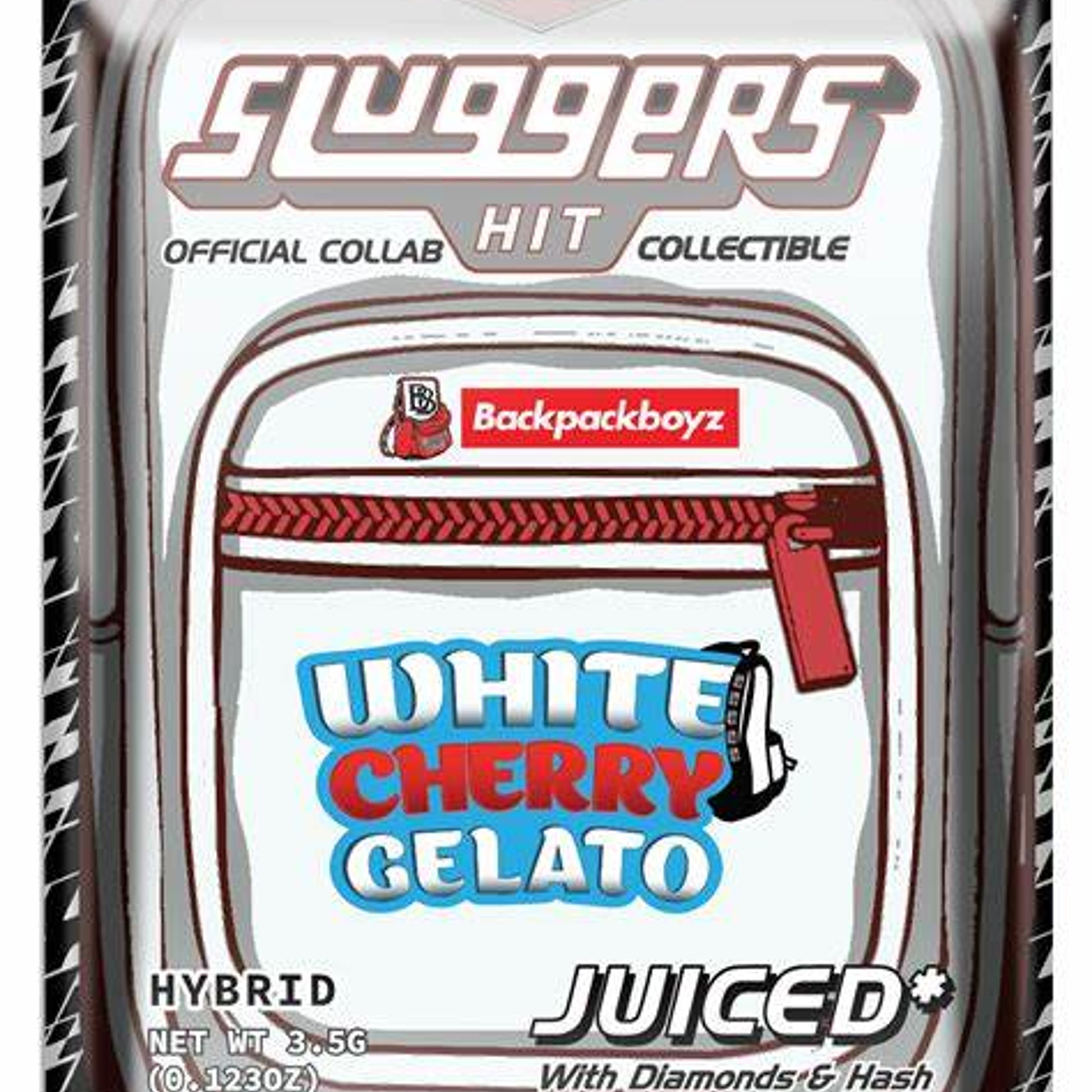 White Cherry Gelato 5pk infused PRs - Sluggers - - $33.25 - Preroll