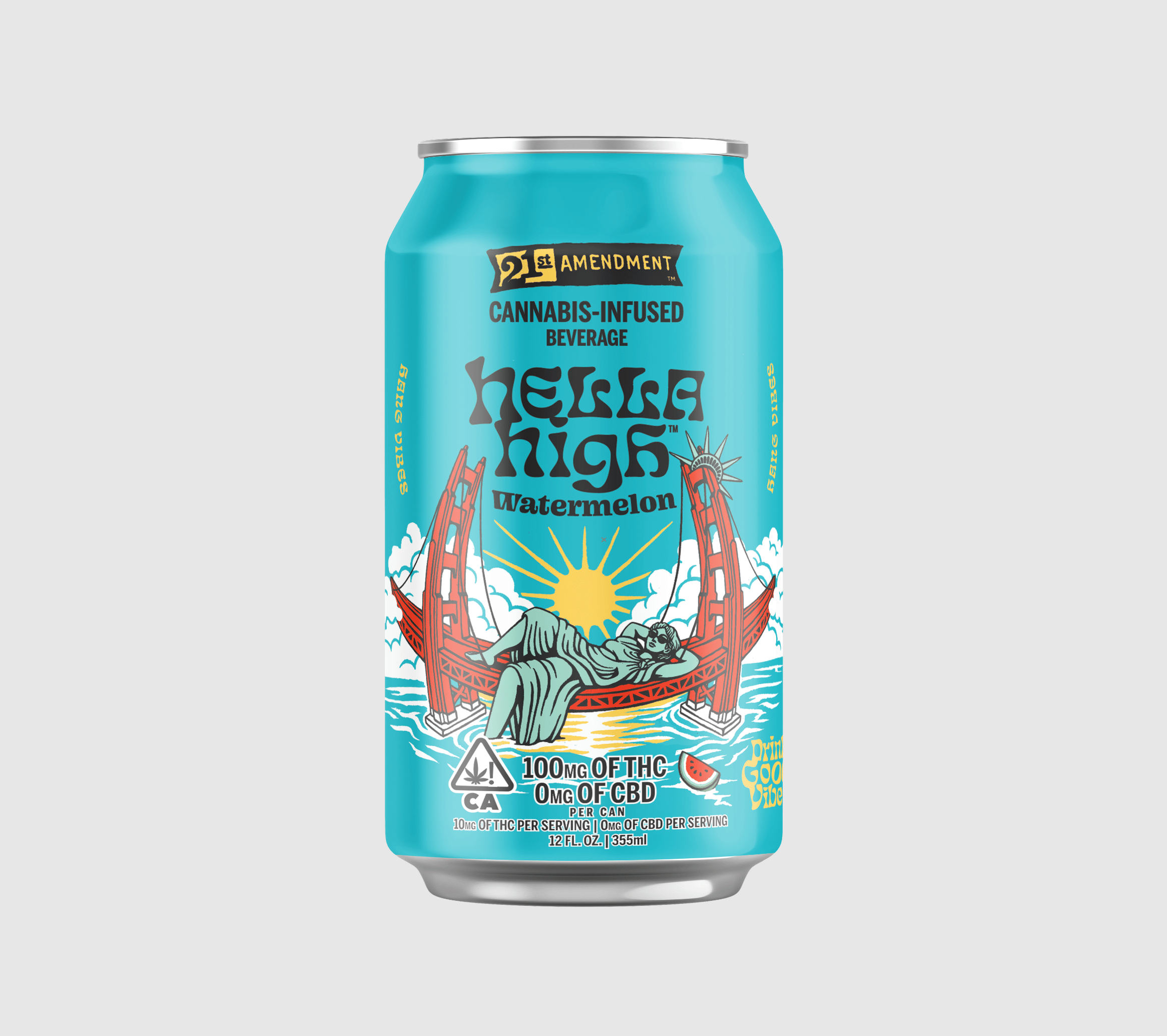 21st Amendment — Hella High Watermelon Beverage